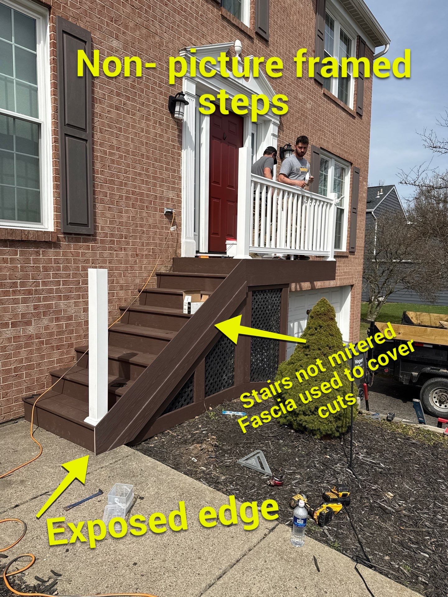 Re deck and stairs  by Cousins Roofing Siding & Decks