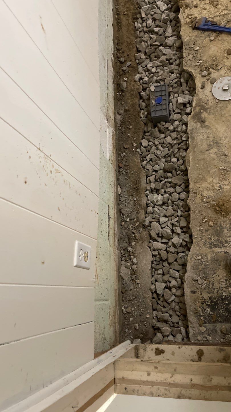 Interior Waterproofing Using GrateDrain™ Products by Toledo Basement Repair 