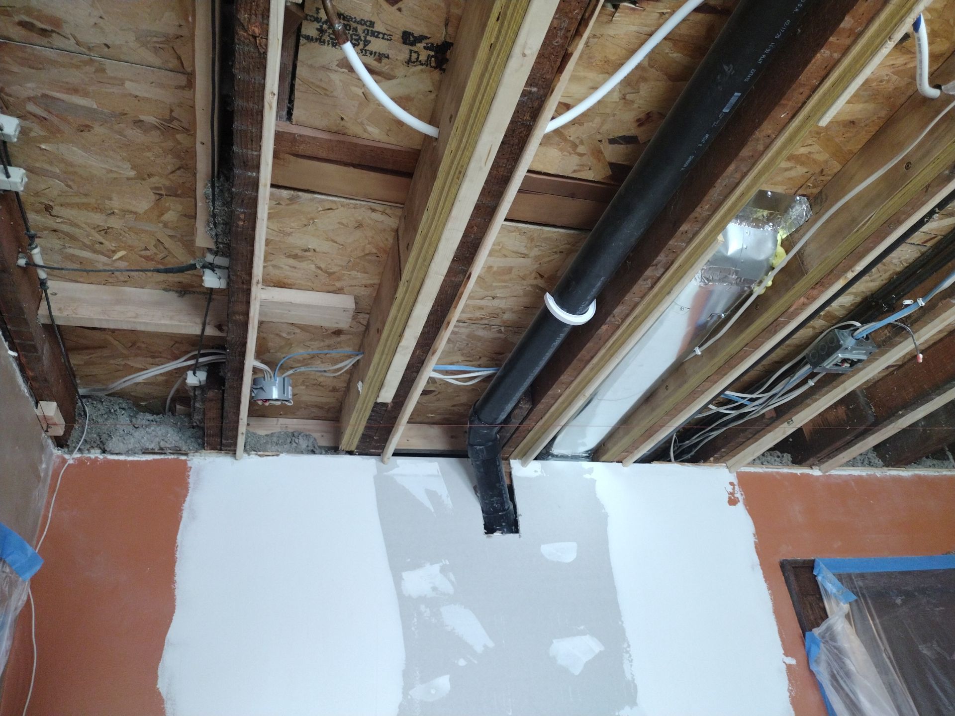 Shower Remodel & Ceiling Restoration – Correcting Water Damage and Rebuilding Right by Johnny Five Construction 