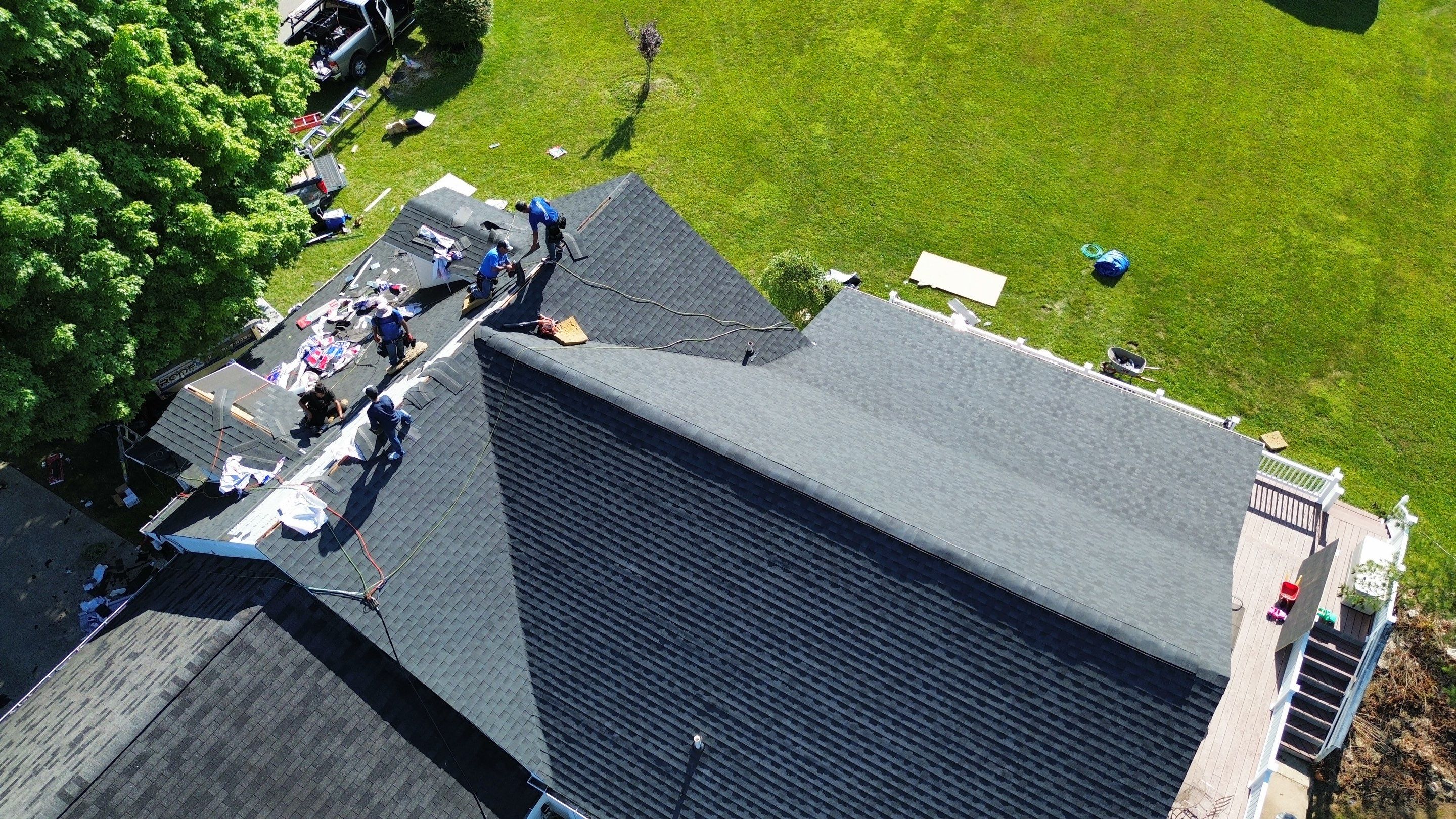 Residential Roofing Installation using Timberline HDZ Shingles - Charcoal by RoofX 