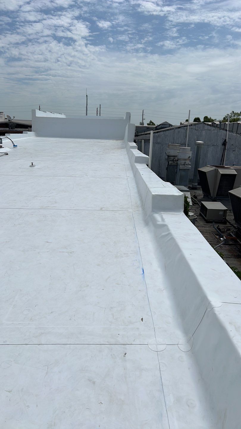 Commercial Roofing Installation using GAF by Frontline Roofing and Construction