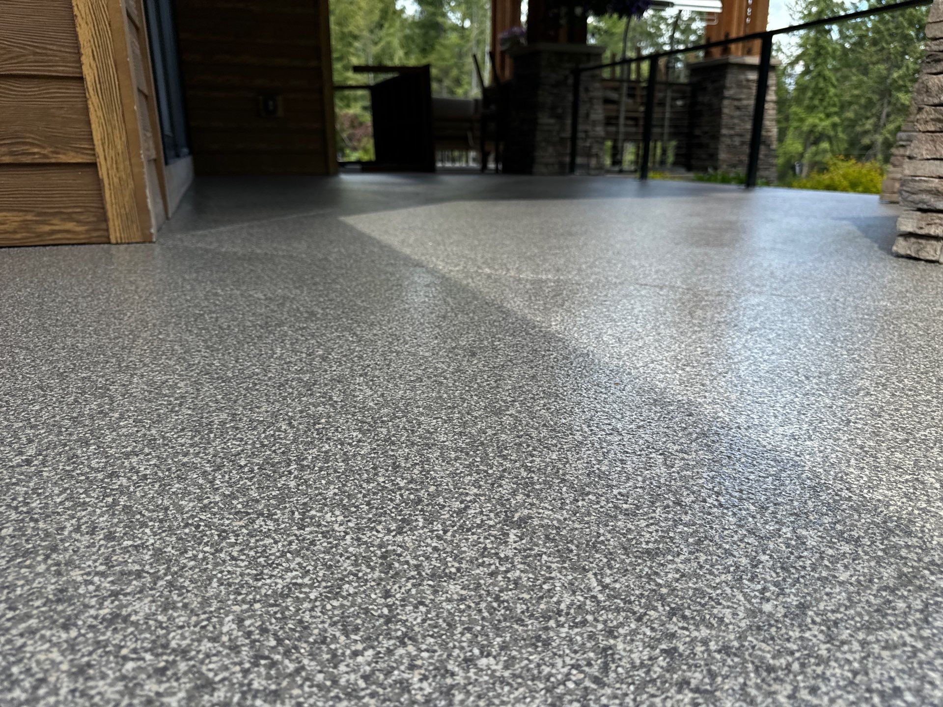 Patio Transformation using Echo 1/4" Chip by Croc Coatings, LLC