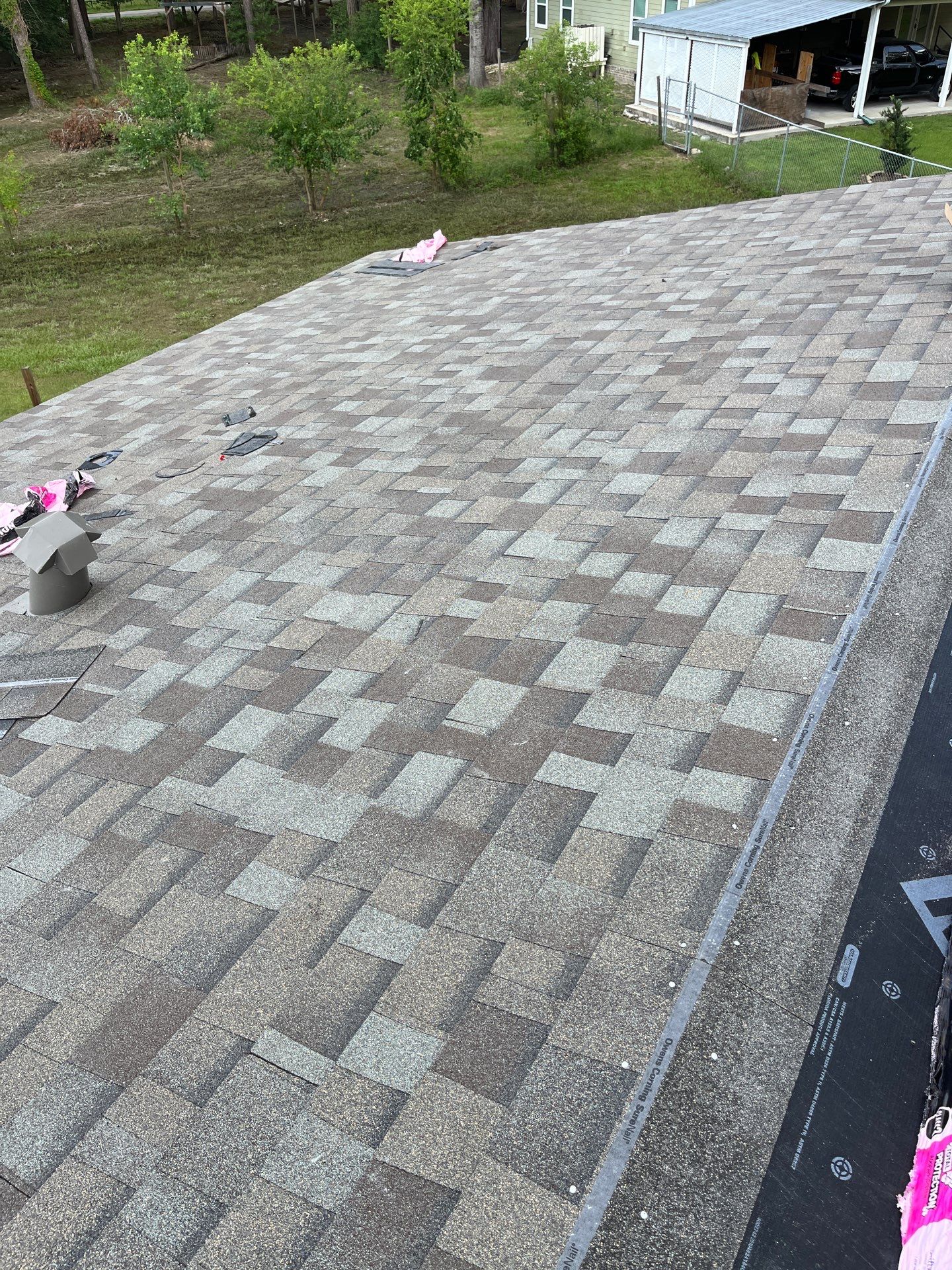 Residential Roofing Installation using Owen's Corning Duration (Lifetime) Shingles by Roof Repair Company