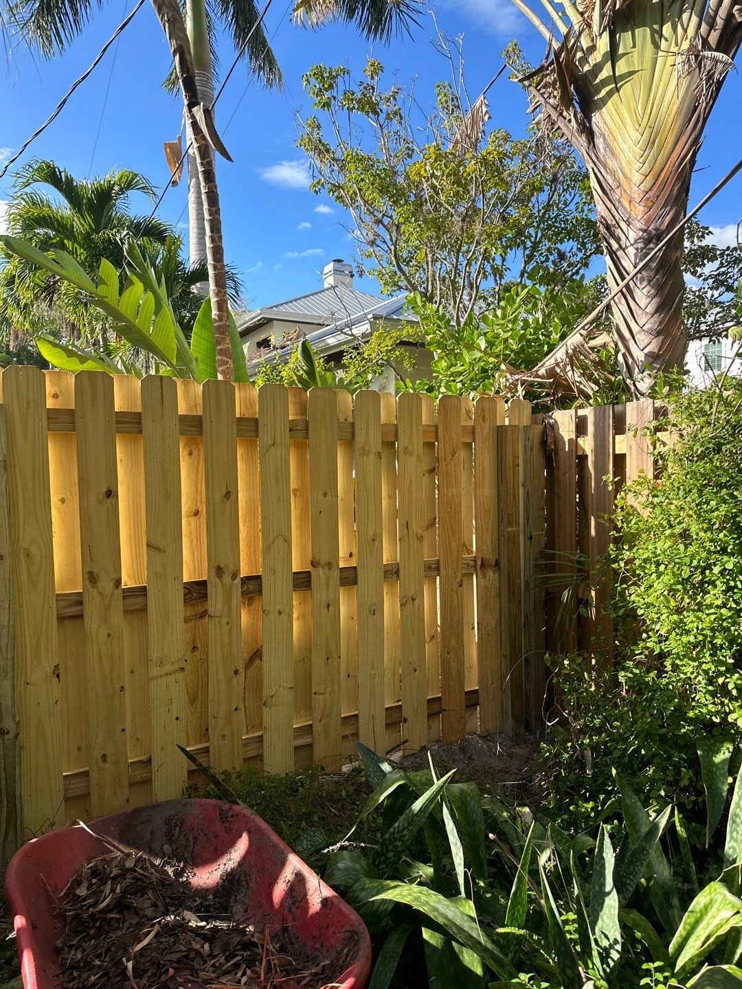 Wood Fence Installation using Wood Vertical Shadow Box by Asap fence and gates, LLC