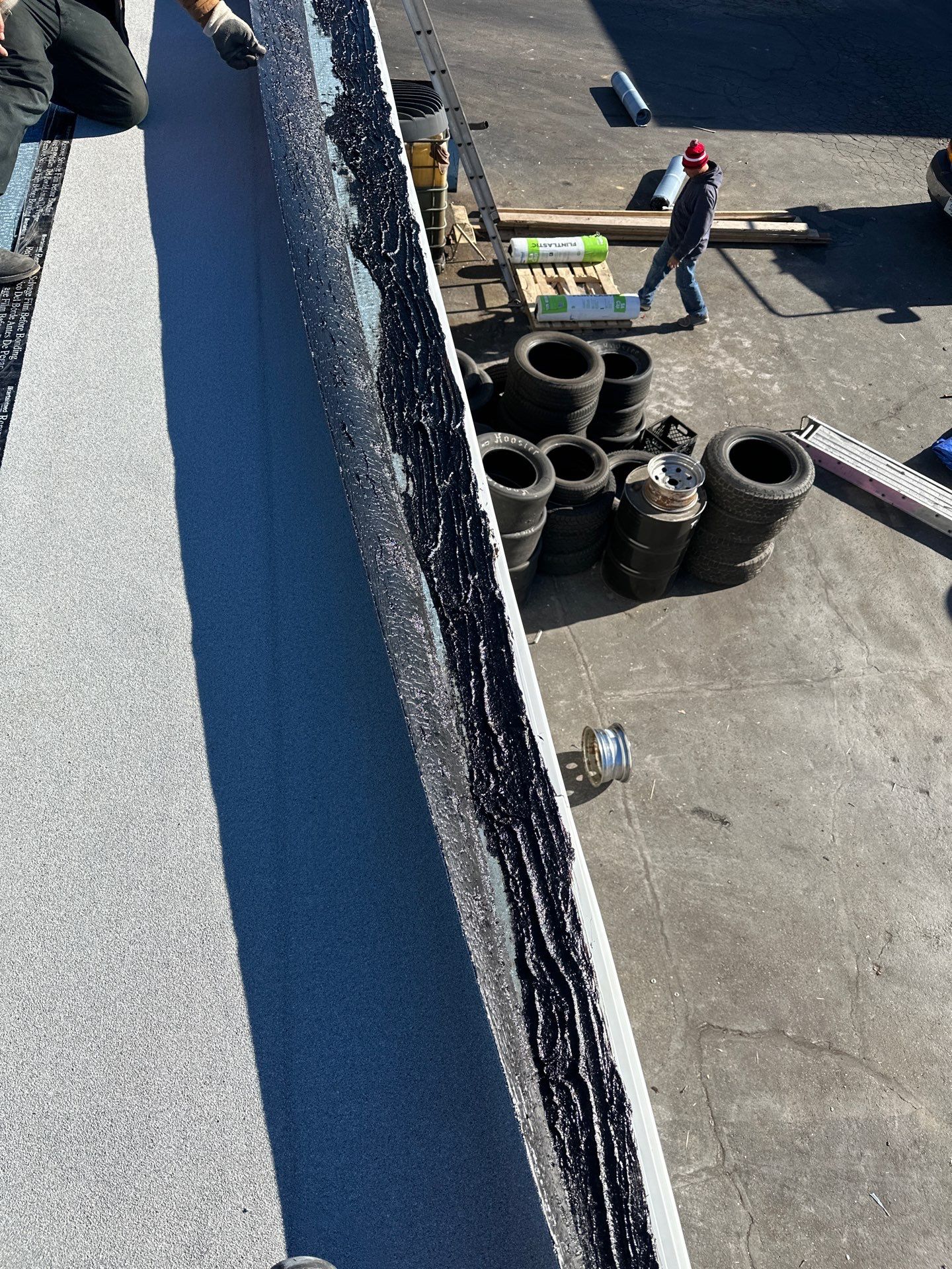 Commercial Roofing using Certainteed Flintastic Self Adhered by Stendahl Services