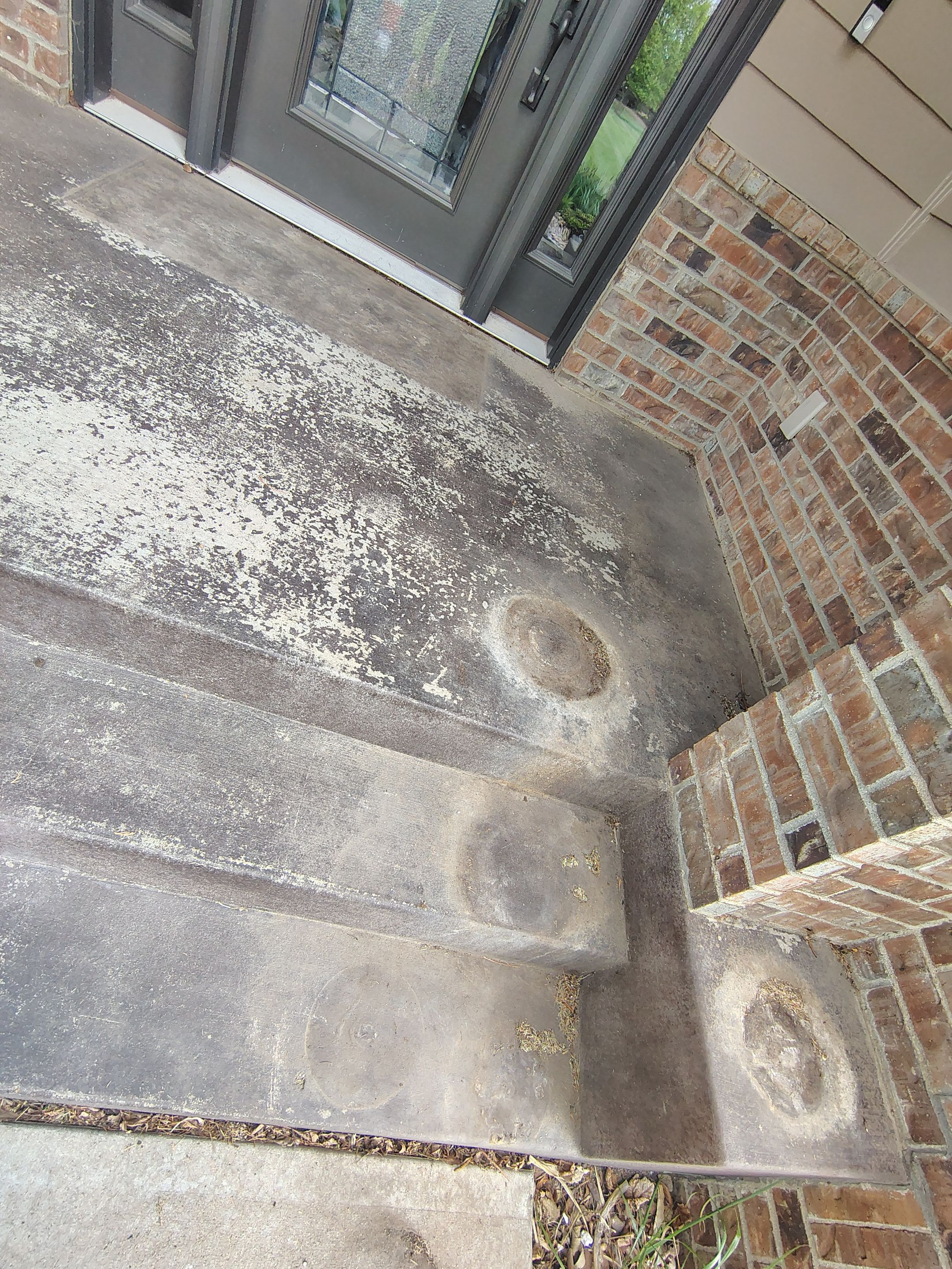 Front Porch Concrete Coating and Restoration in Harrisburg by Select Painting, Coatings & Garage Cabinets