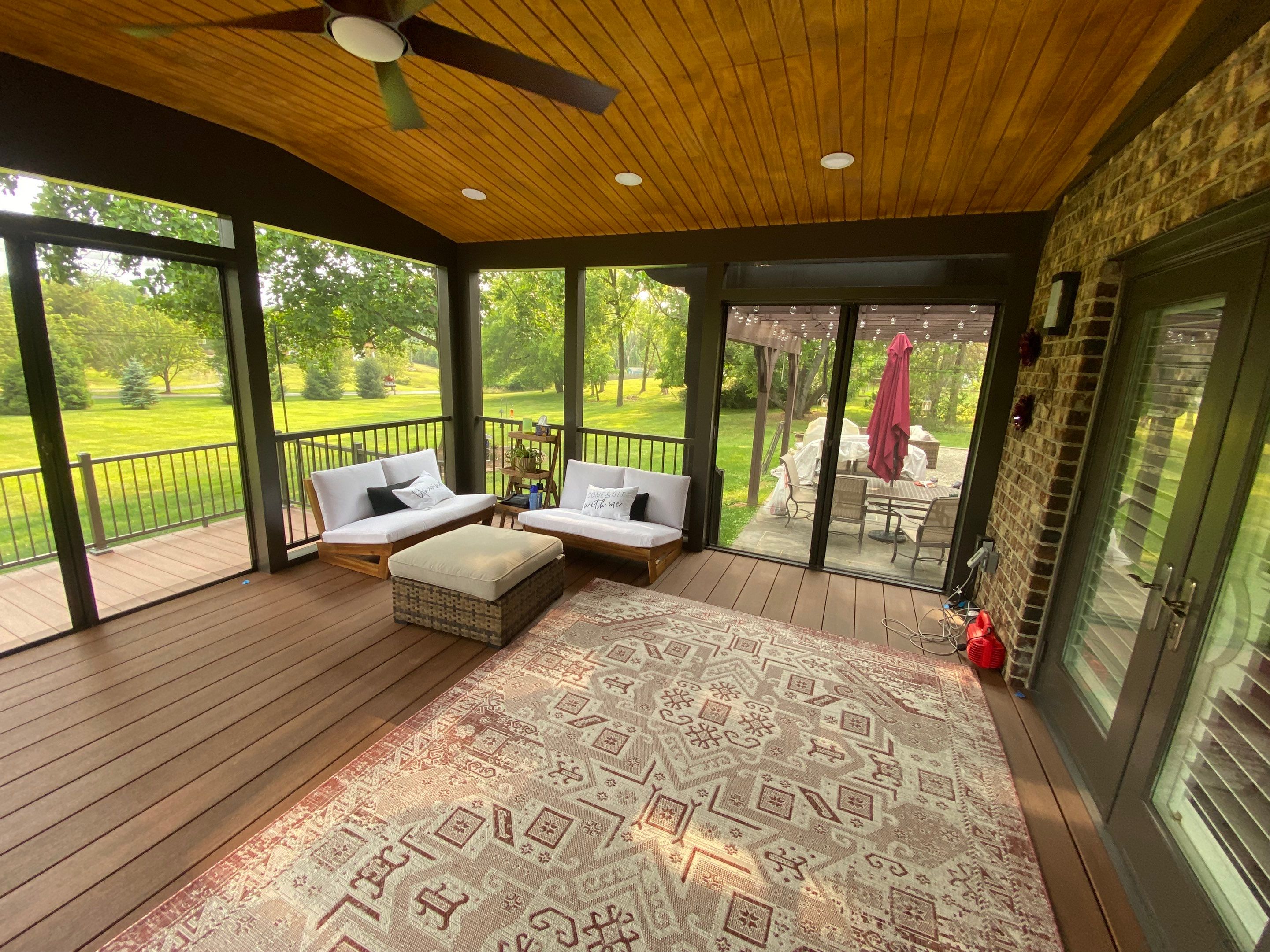 Deck/Screen porch Transformation using Timbertech by The Smet Companies, LLC