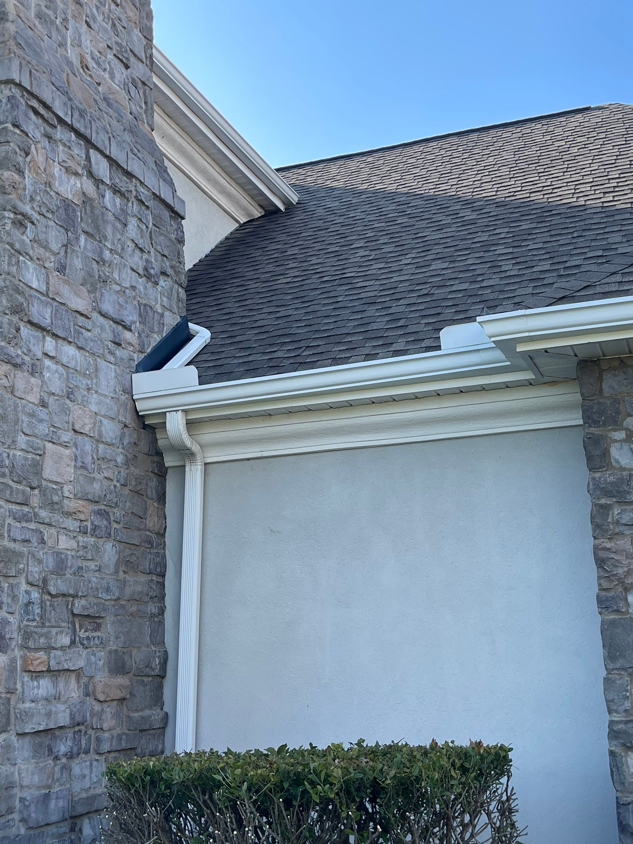 Chimney Trim & New 6" Seamless Gutters by Peak 2 Peak Services LLC