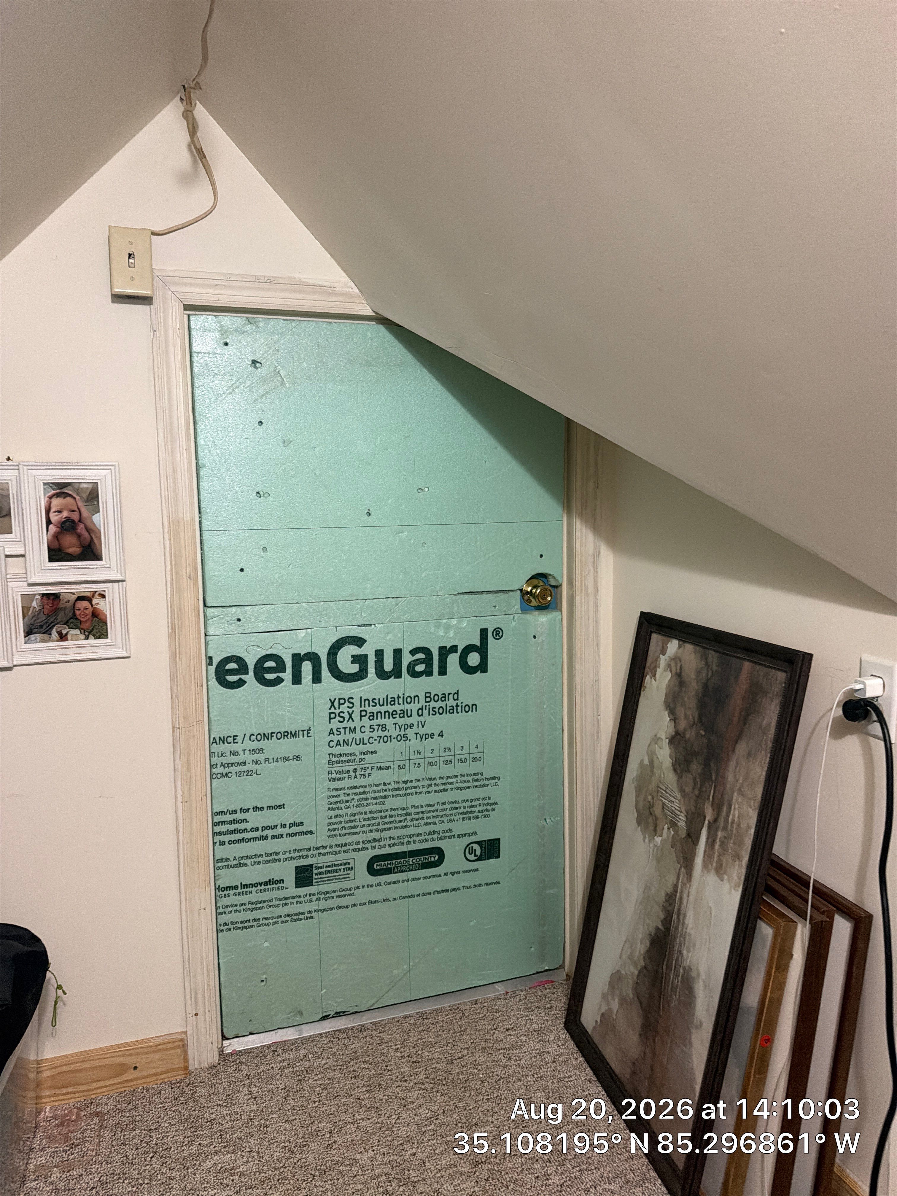 Attic Energy Efficiency Upgrades with GreenGuard XPS Insulation in Chattanooga by CompanyCam Sales Demo