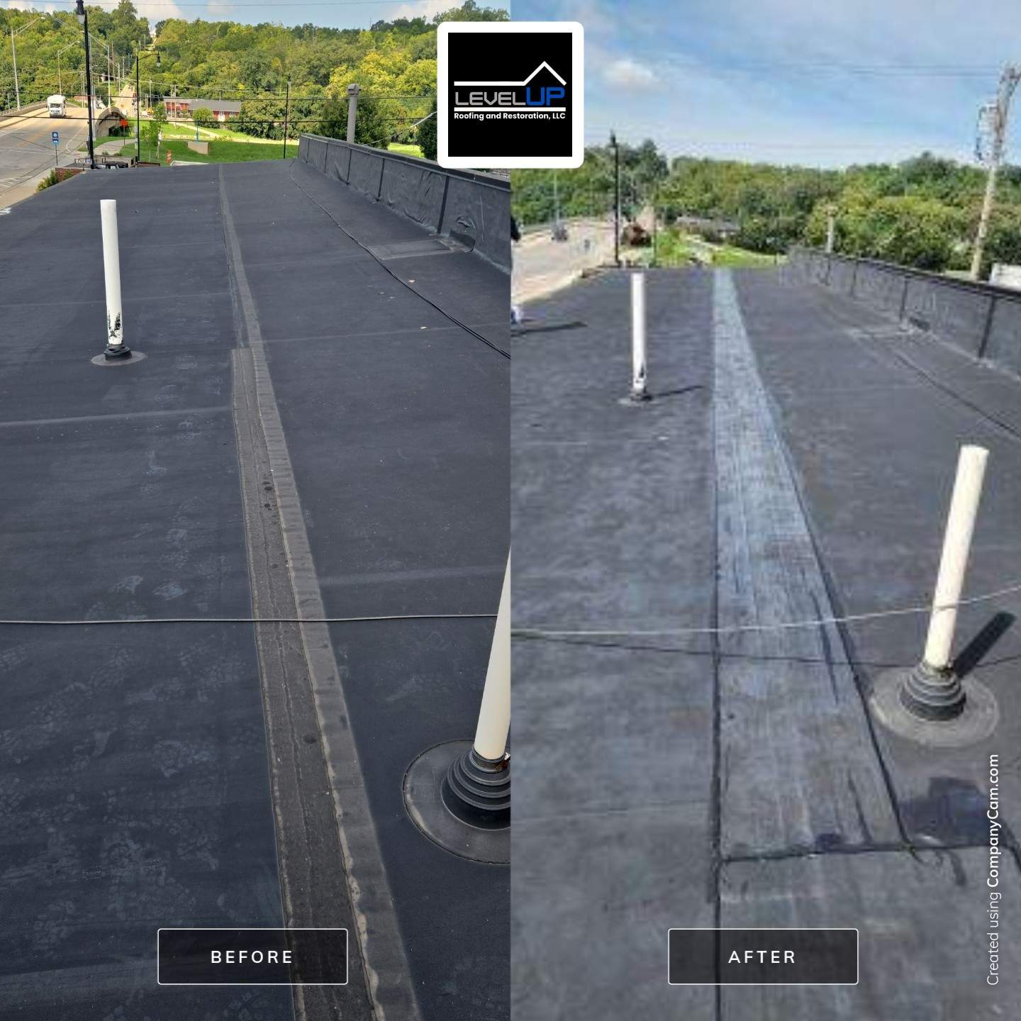 Commercial EPDM Roof Repair and Membrane Seam Sealing in Miamisburg by Level Up Roofing and Restoration Services LLC