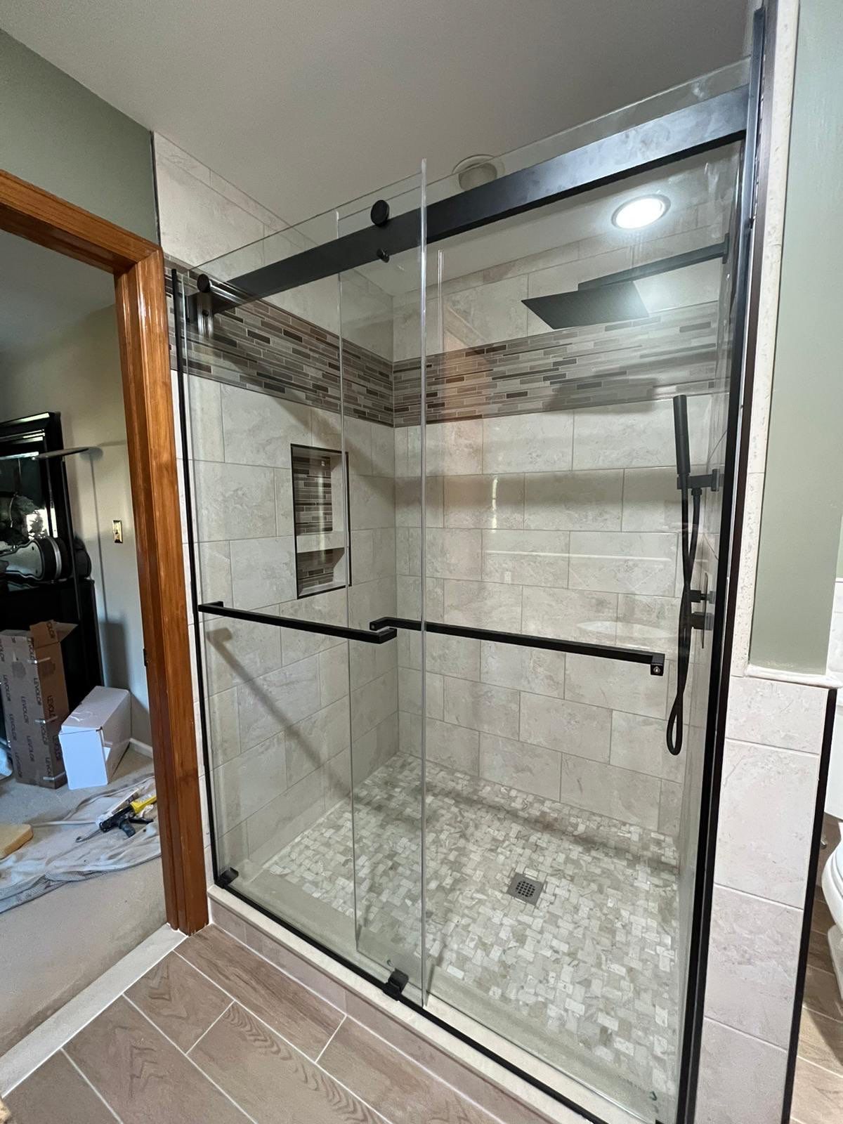 Bathroom Remodel using Tile by Home Concepts Construction