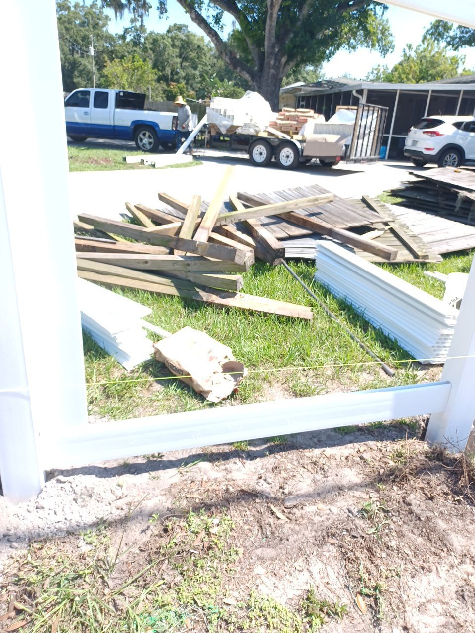 Sarasota, FL 6ft. Tall White Vinyl Privacy Fence by Asap fence and gates, LLC