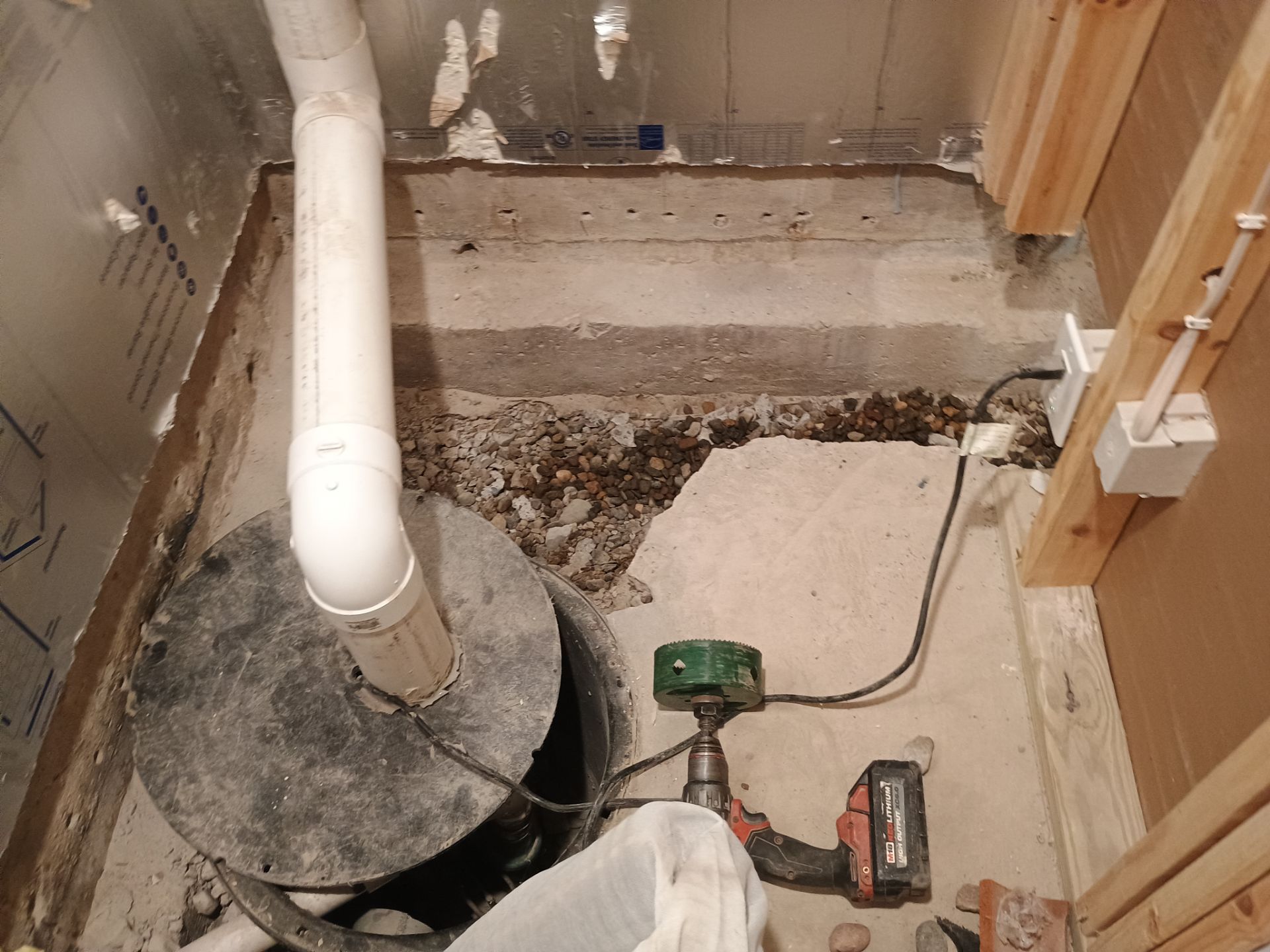 Interior Drain Tile & Buried Discharge in St. Anthony, MN by Waterproofing Northeast