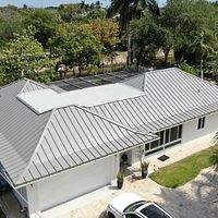 24ga 1.5" Mechanical Seam Slate Gray by Total Roofing System The Metal Roof Experts
