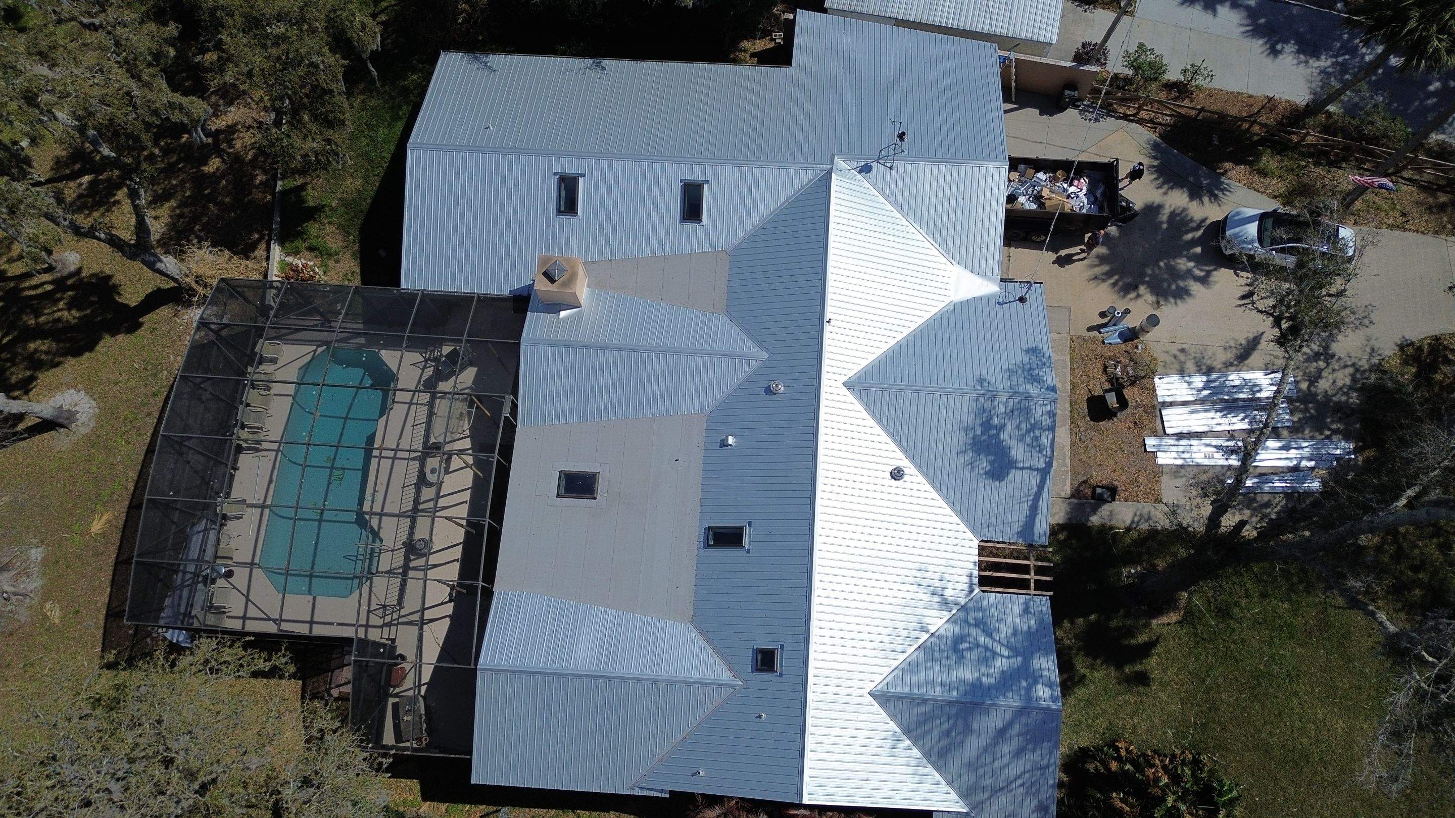 Ultra Rib Panel Galvalume Finish by Gold Key Roofing