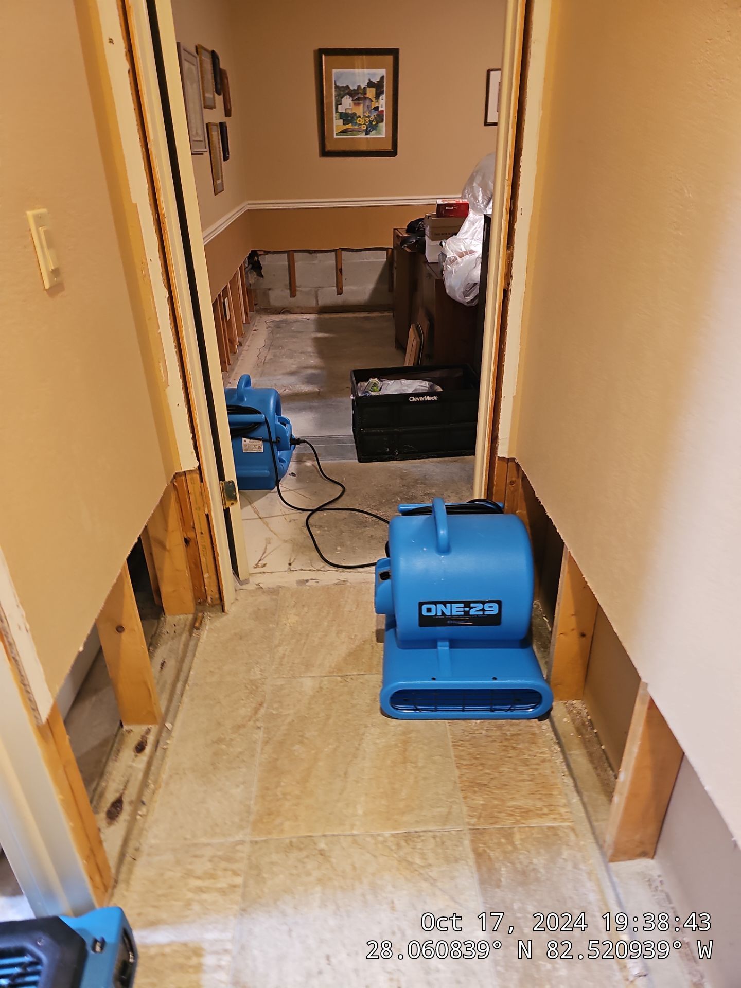 Hurricane Damage using Drying Equipment by SuperClean 