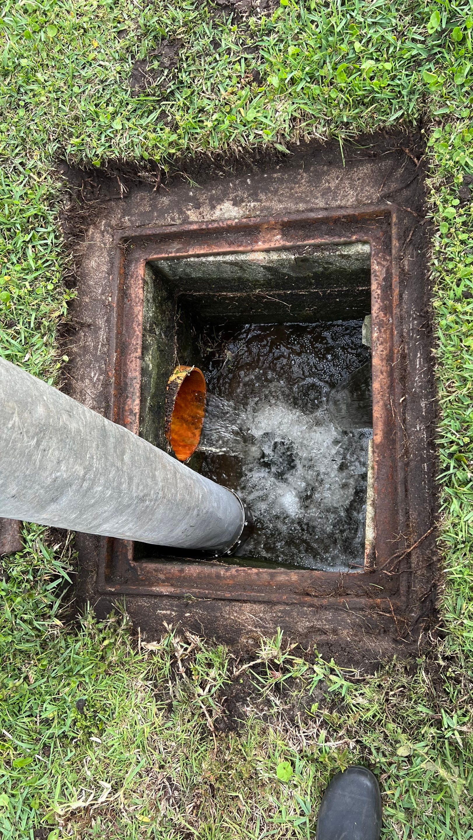 Naples Private Airport Community Catch Basin Cleaning by APS Power & Water