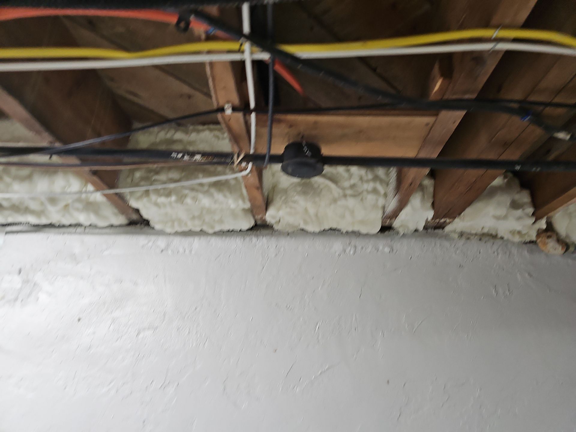 Attic Insulation using open cell spray foam by NYS Foam & Energy
