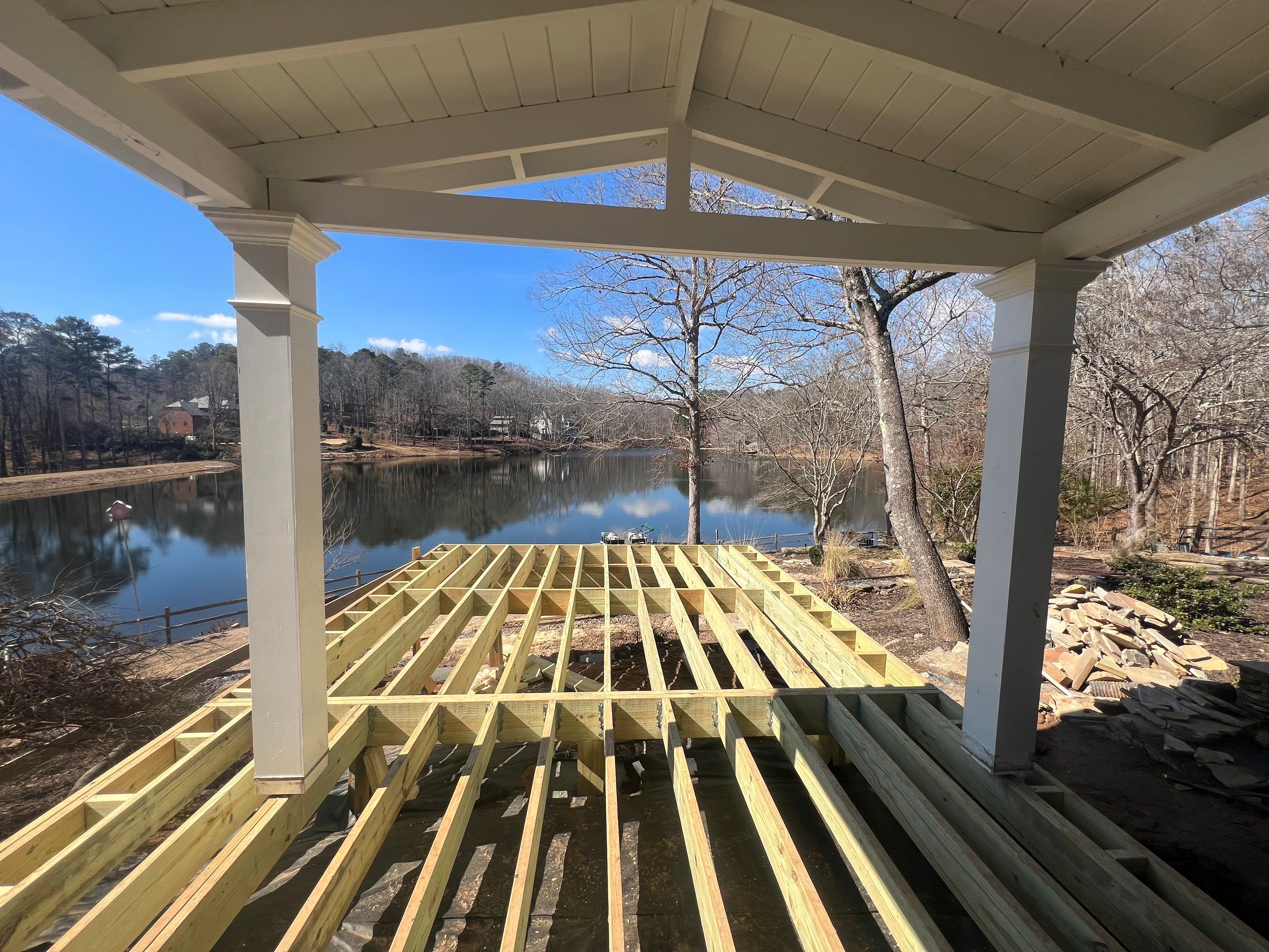Deck And Porch using TimberTech by Swift Home Renovations 