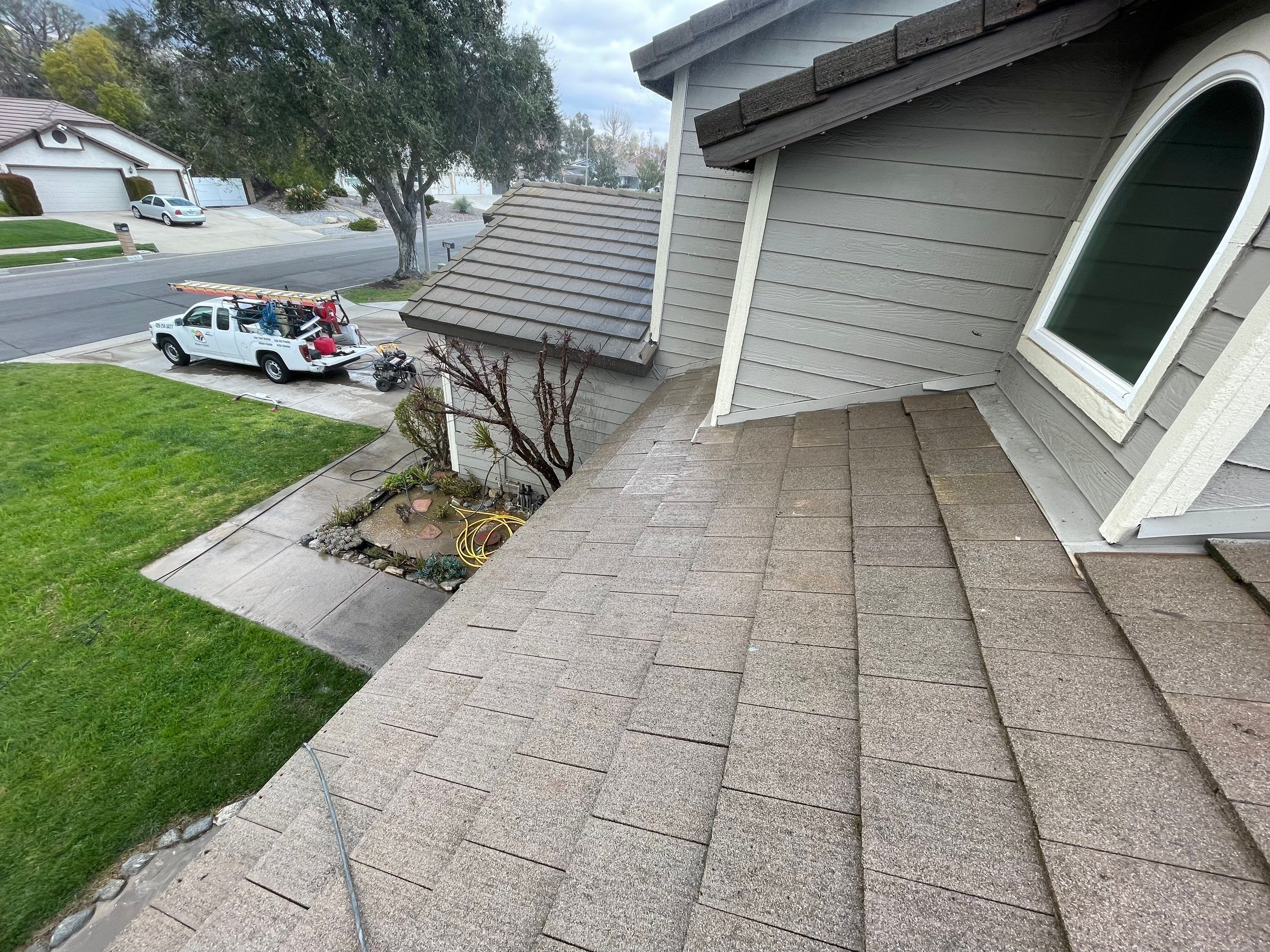 Roof Washing in Rancho Cucamonga Ca by Palm Coast Solar Cleaning