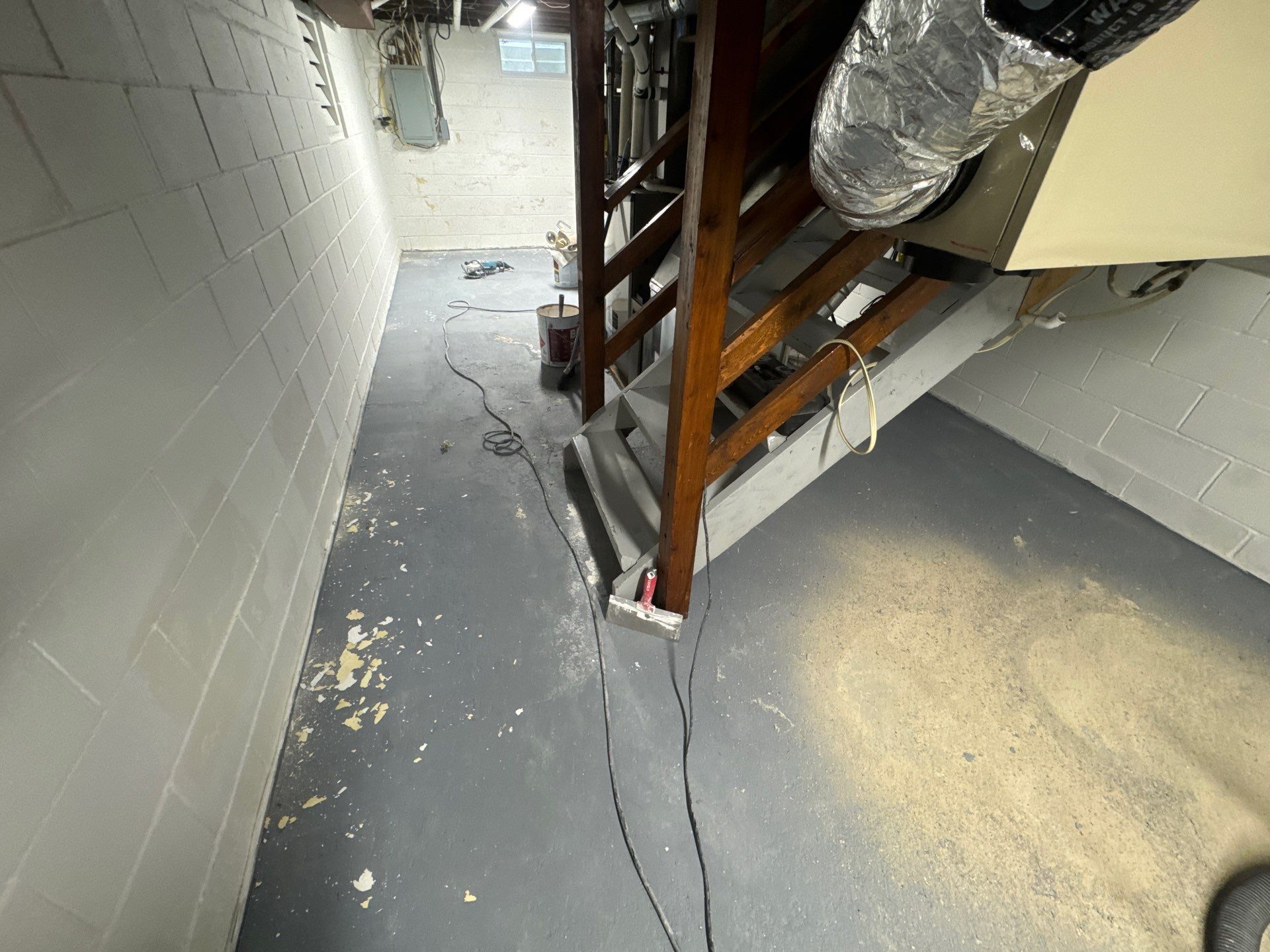 Repaint Walls and Apply Epoxy Flooring by Midwest Paint LLC