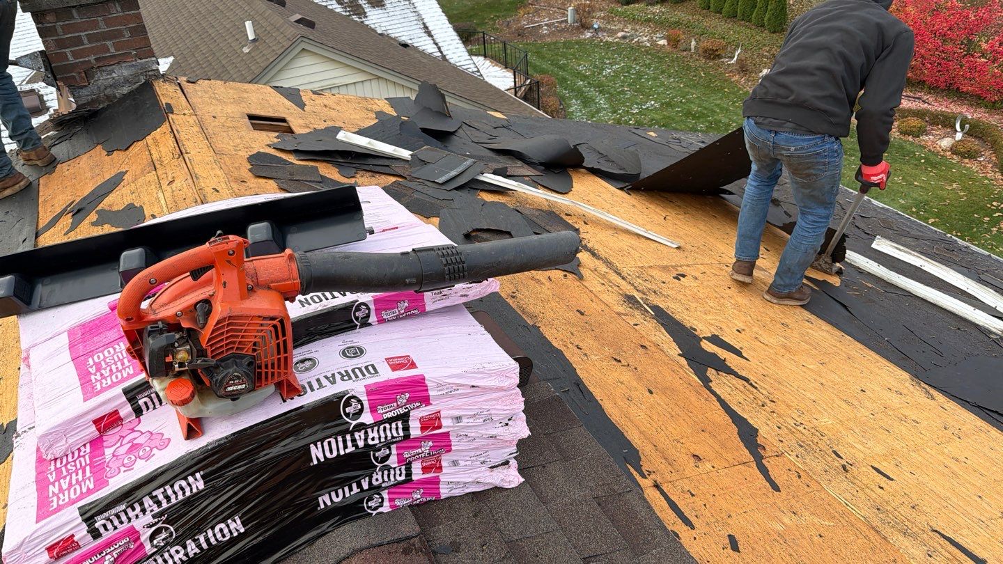 Roof Replacement using Owens Corning Teak by 180 Contractors