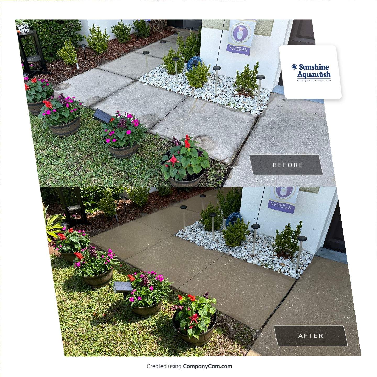 Driveway Cleaning in River Plantation Community, Parrish, FL by Sunshine AquaWash