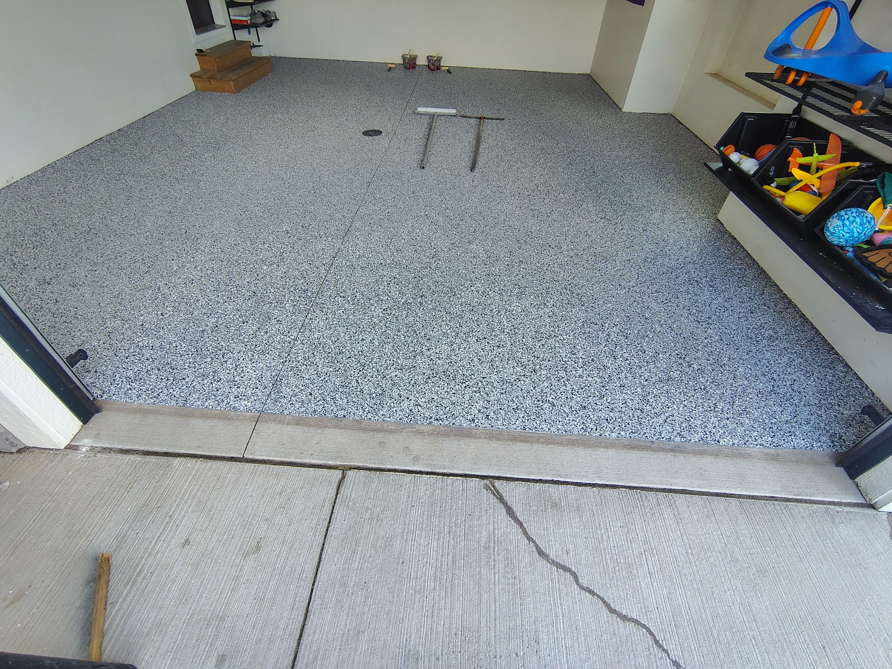 Dell Rapids Multi-Car Garage Concrete Floor Coating and Repair by Select Painting, Coatings & Garage Cabinets