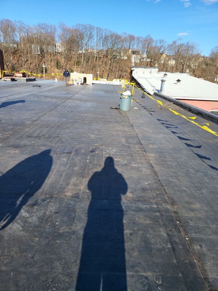 Commercial Roofing Installation using EPDM  by A Plus Exterior