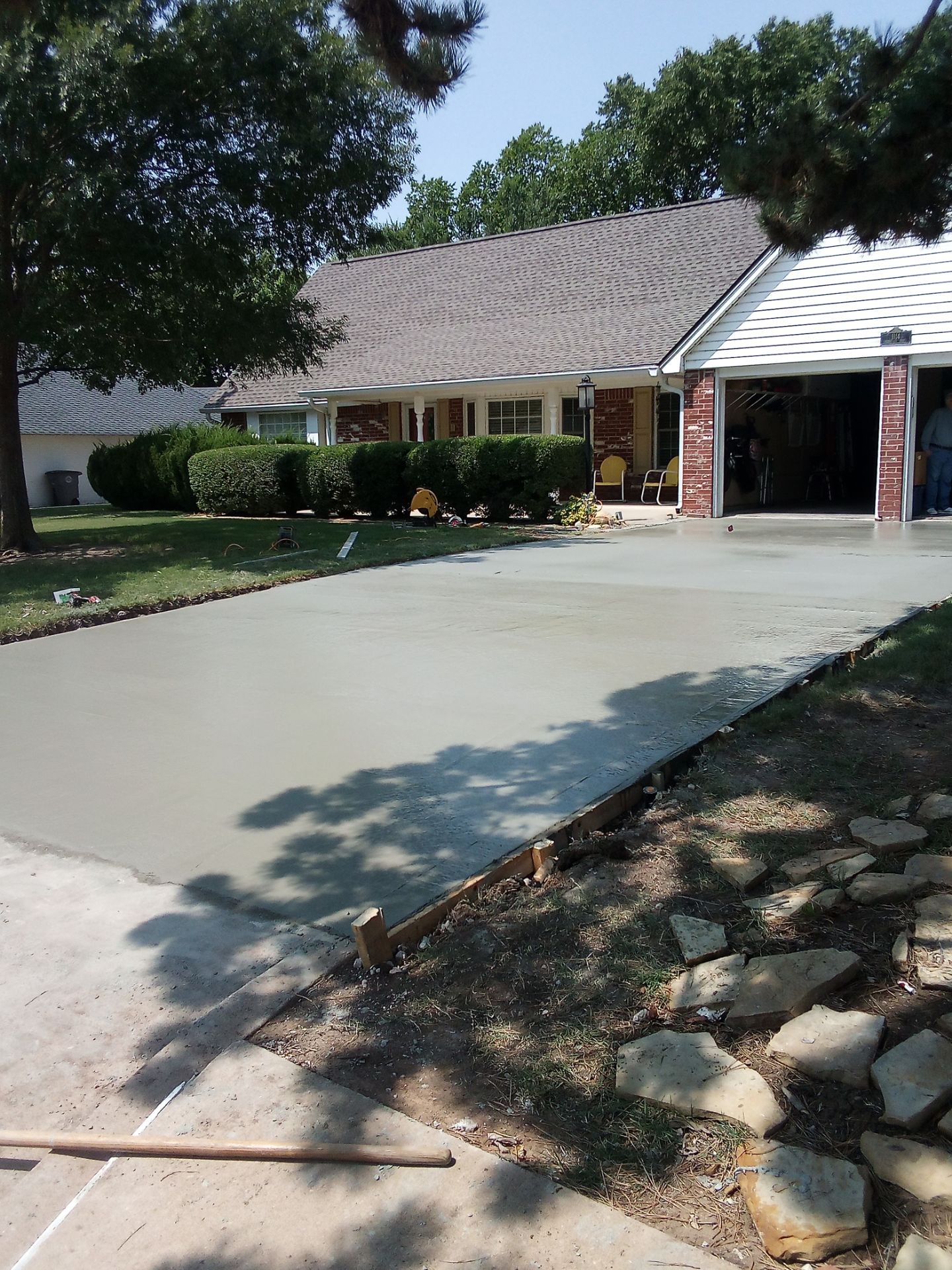 Concrete Driveway using Concrete  by Clays Services Inc