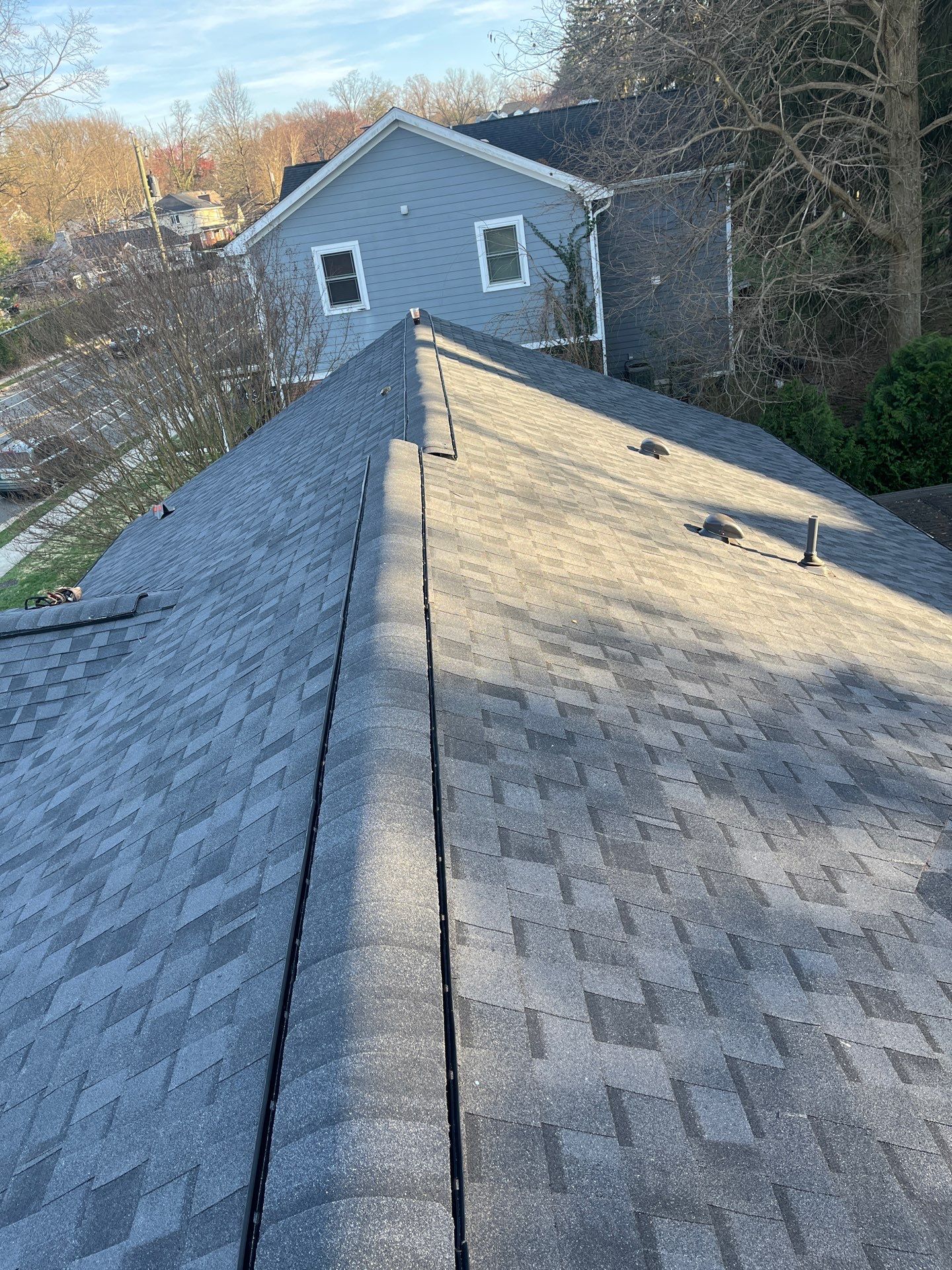 Arlington CertainTeed Landmark Pro Roof in Max Def Moire Black by RM Banning, Inc.