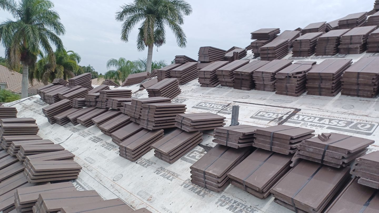 Residential Roofing Installation using Eagle Roofing Tile by BLUES BROTHERS ROOFING
