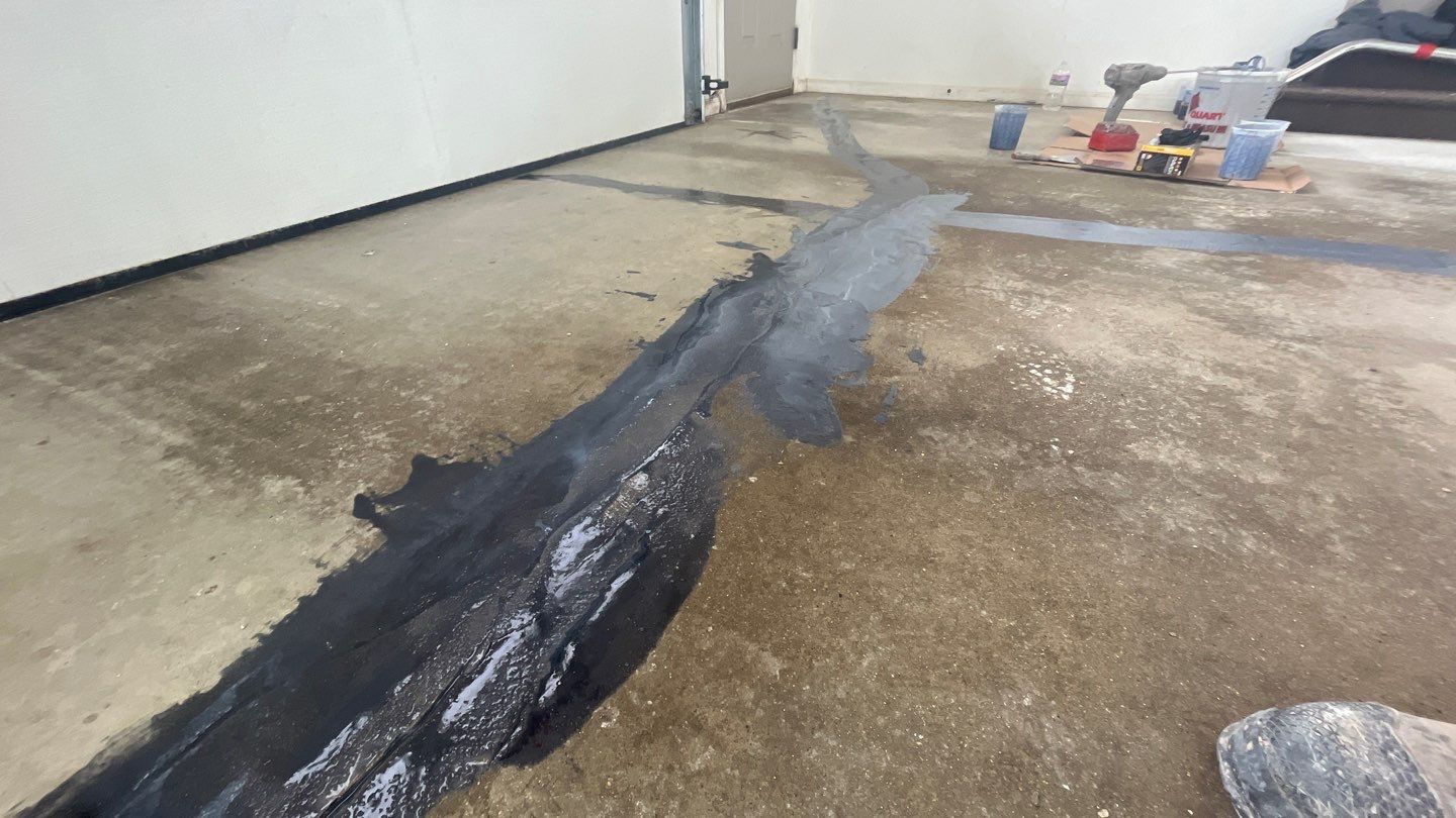 Garage using Slate Stone by Select Painting, Coatings & Garage Cabinets