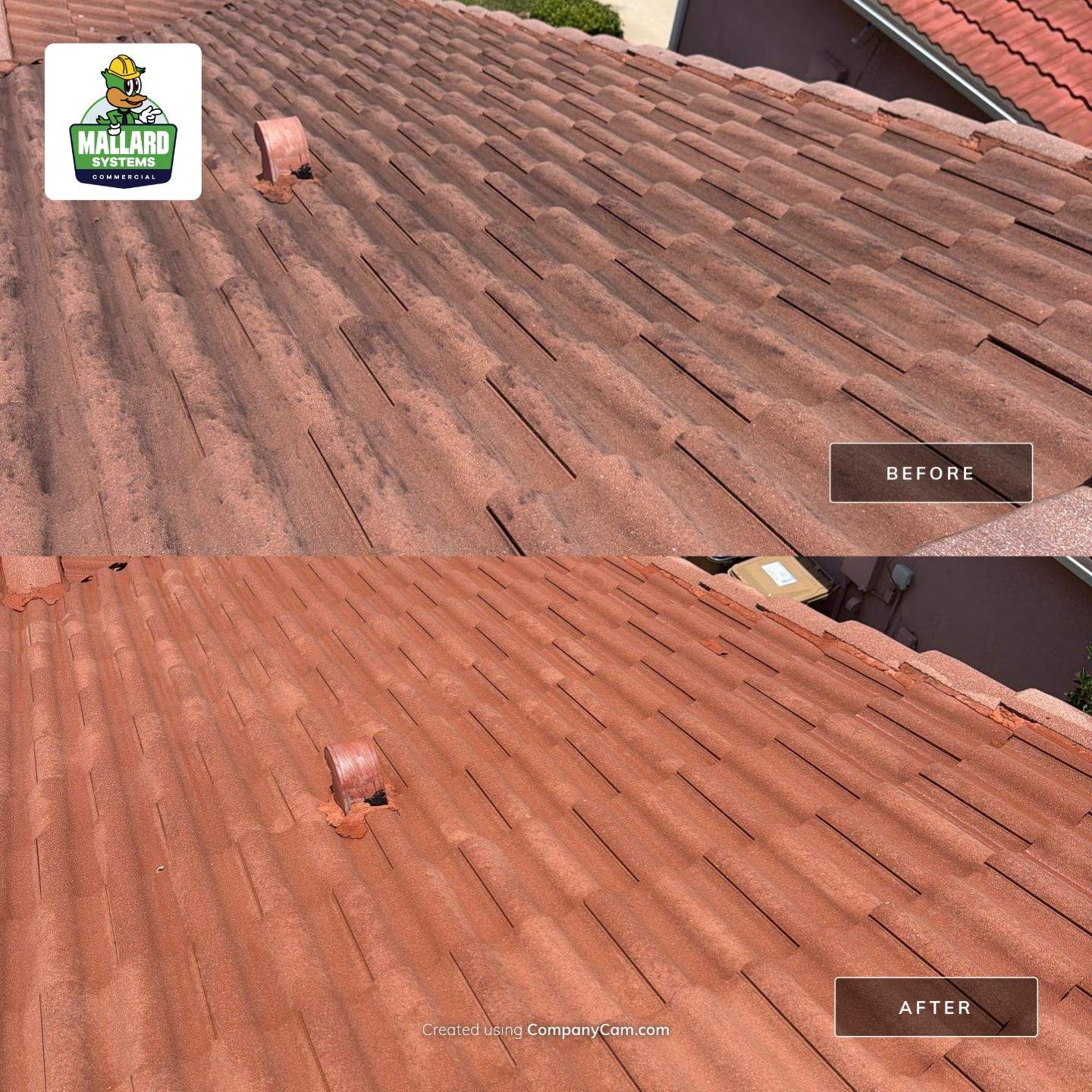 Tile Roof Cleaning and Residential Exterior Wash in Kissimmee by Mallard Systems