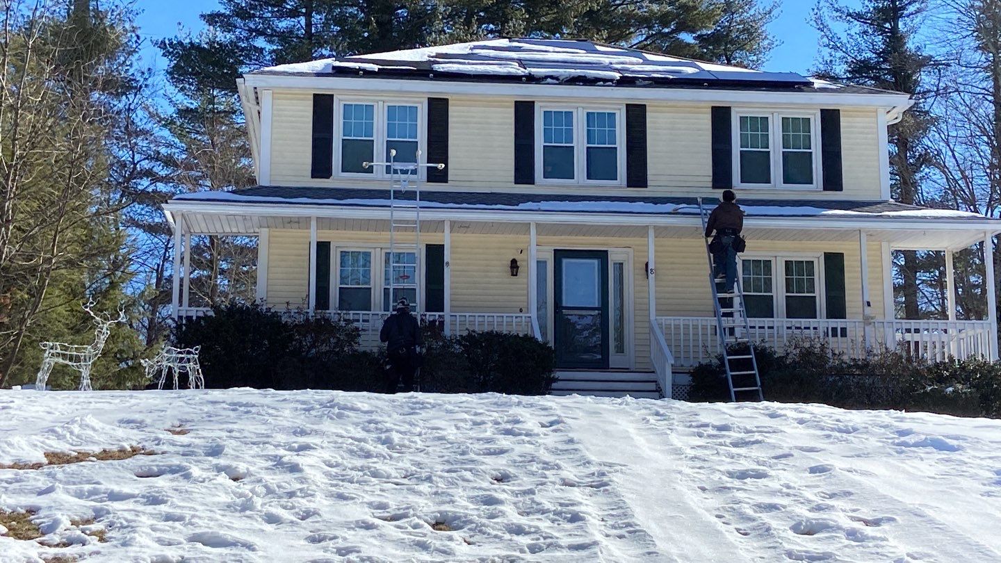  New White Gutter Installation  by Sensible Home Solutions