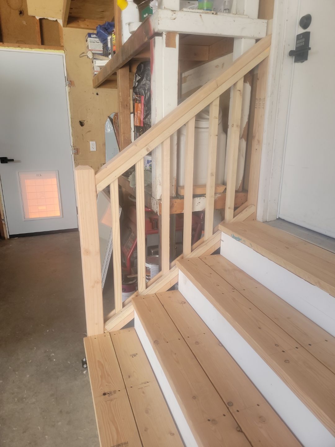 Dog Door and Stairs by Rudd Builders LLC