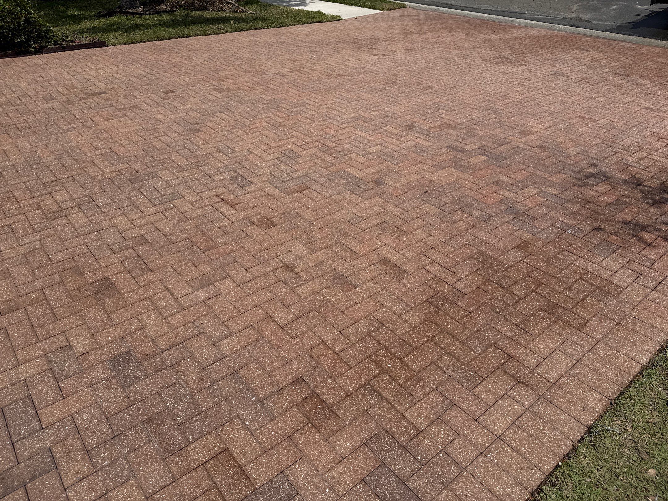 Paver Driveway & Sidewalk Cleaning with Hi-Low Surface Cleaner – Oakleaf Hammock, Ellenton, FL by Sunshine AquaWash