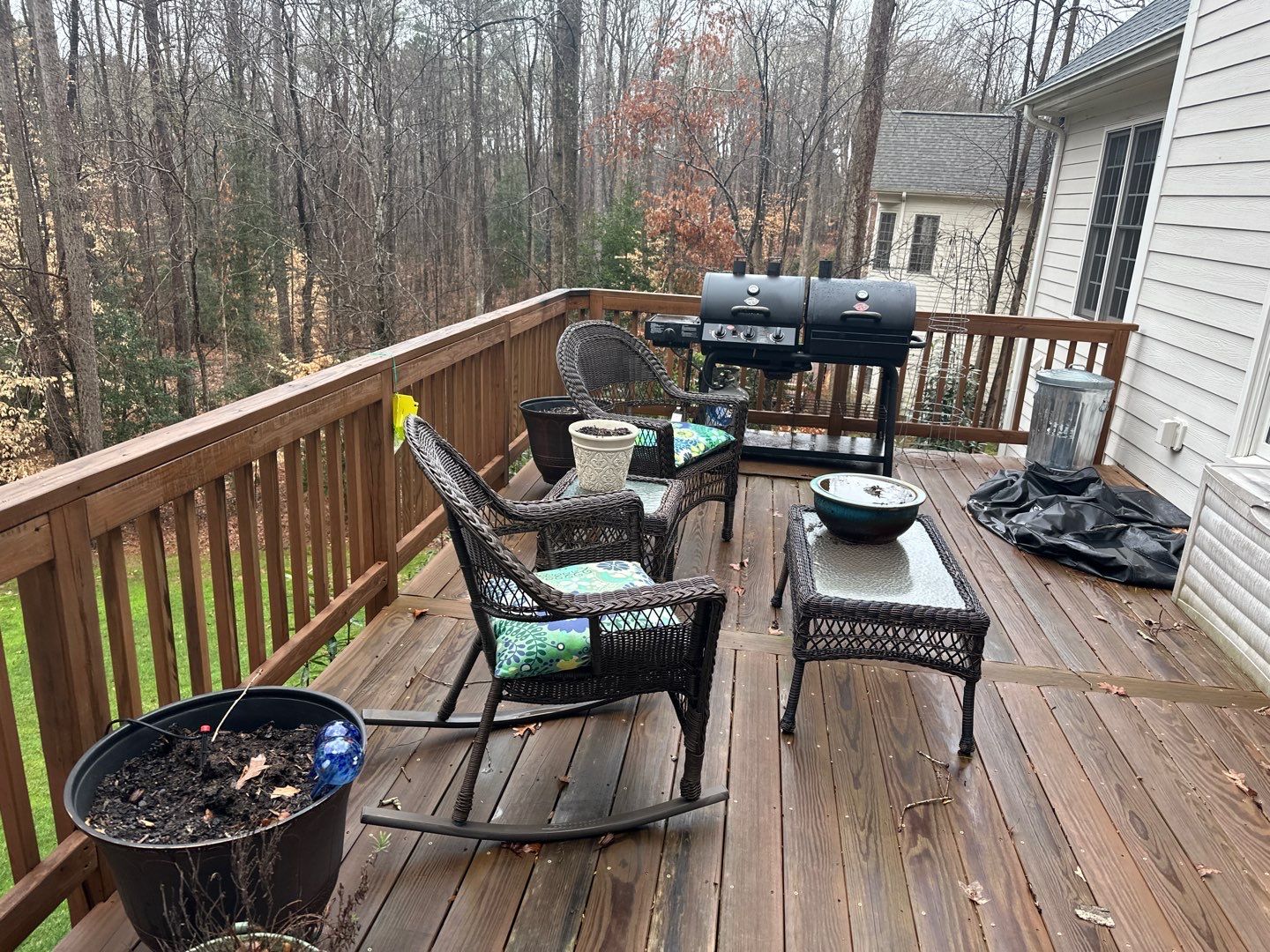 Multi level Deck coated with Wood Sealant by DuraSeal