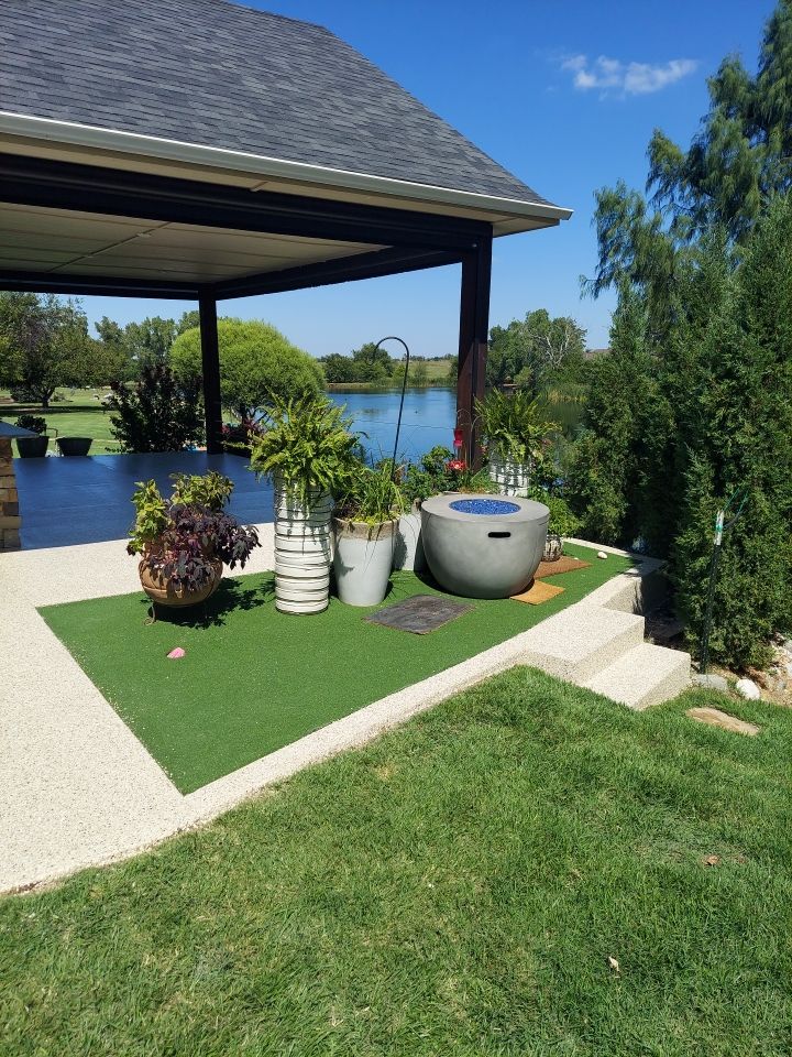 Porch Coating Installation with Driftwood by Copperhead Coatings