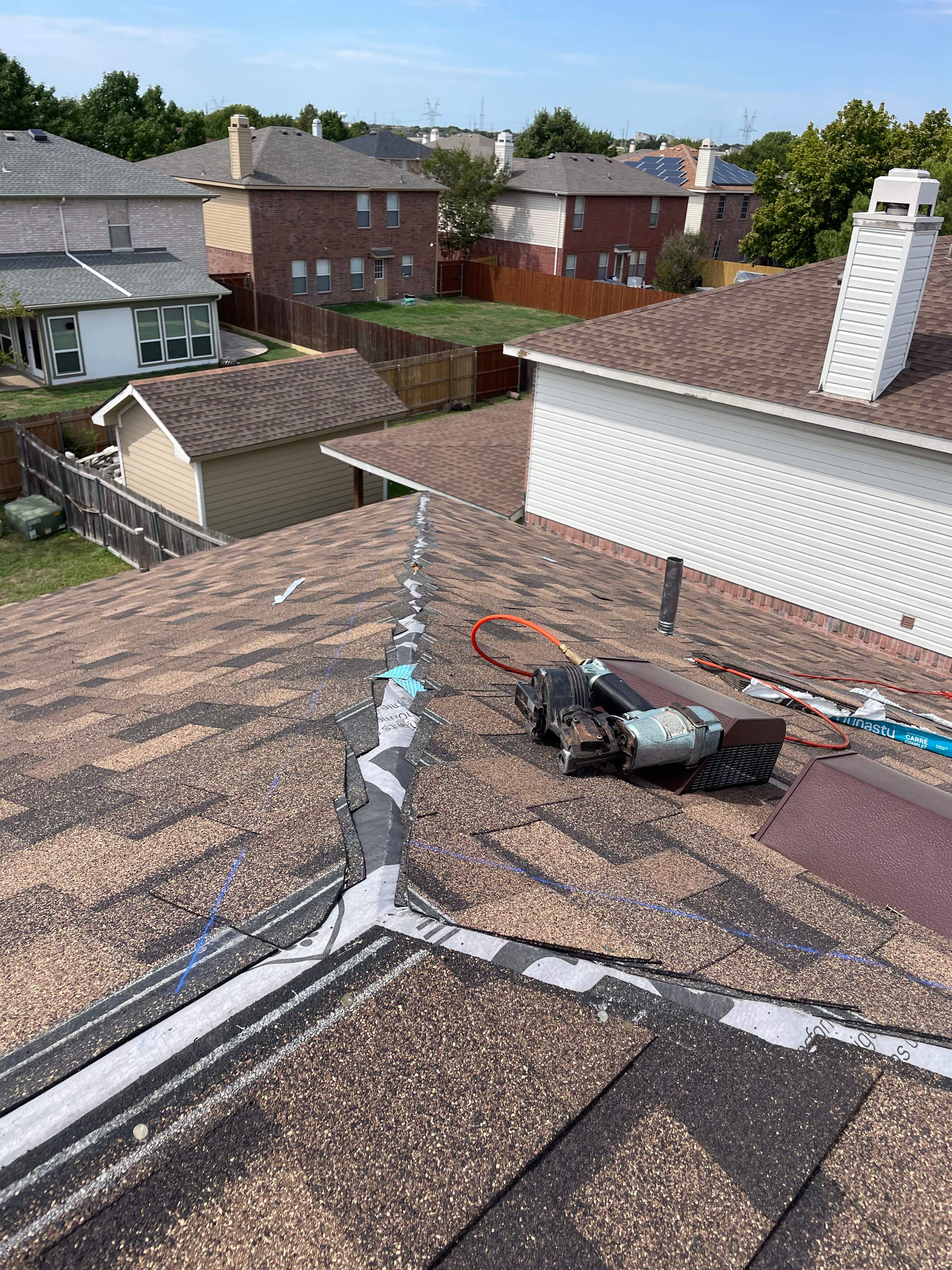 Full Roof Replacement, Chimney Rebuild and Interior Damage Replacement by First United Roofing & Construction