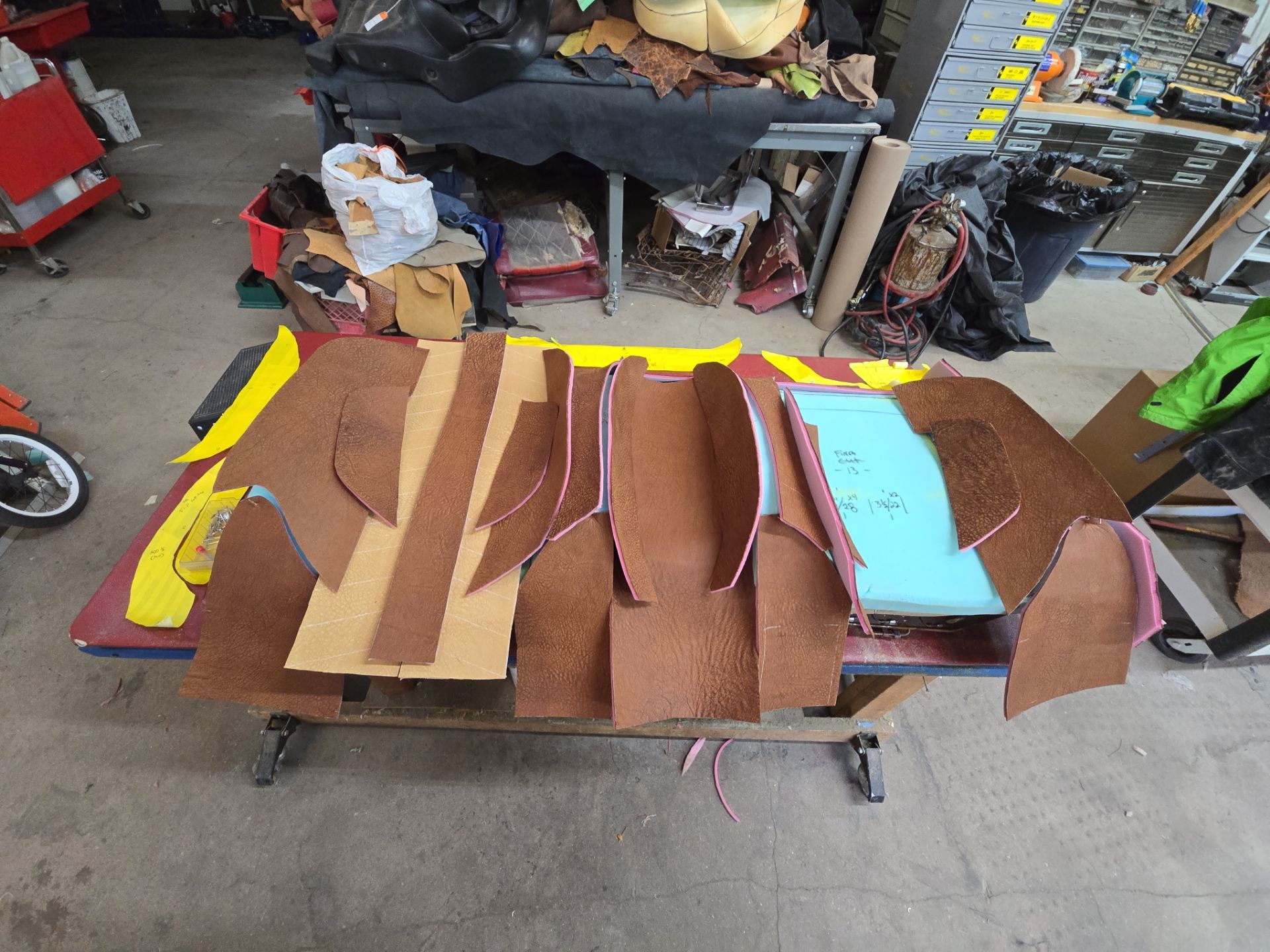 1963 Nova SS Custom Leather Interior  by Rocky Mountain Upholstery Co
