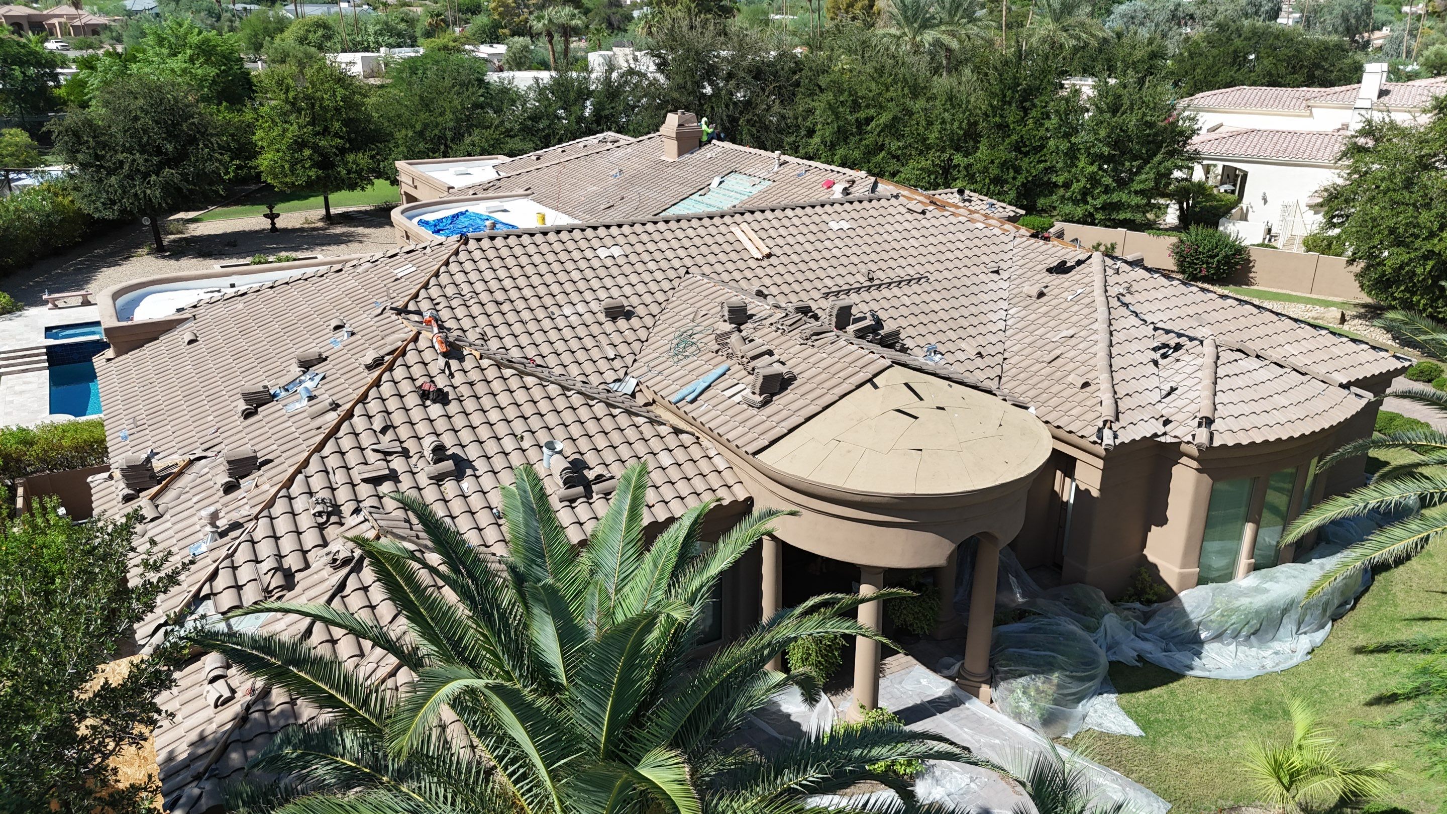 Project in Paradise Valley, AZ by Saint Roofing