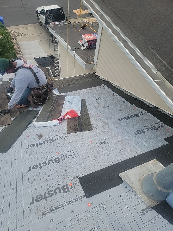 Storm Damaged Roof using GAF Timberline HDZ - Lifetime Shingle by The Roof Doctor