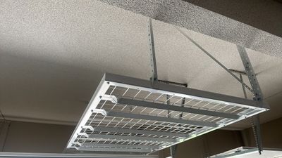 Ron F adde overhead racks to his garage