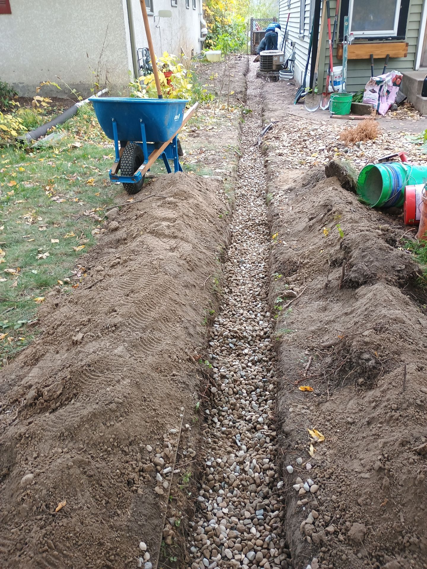 A French Drain for Maya by Waterproofing Northeast
