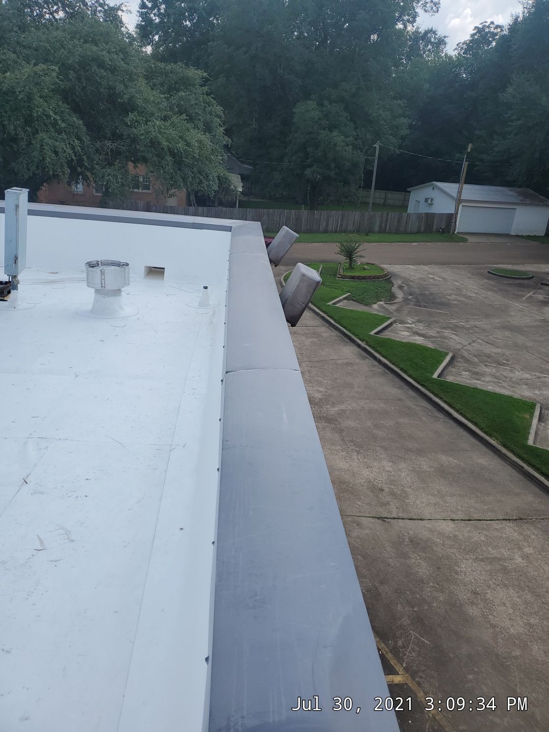 Commercial Roofing Installation using 50 mil PVC by Hostetler Roofing
