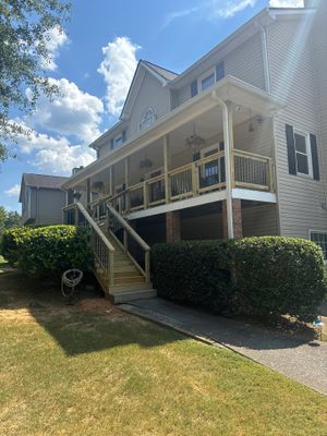 Elevated Deck Construction and Front Porch Renovation in Powder Springs