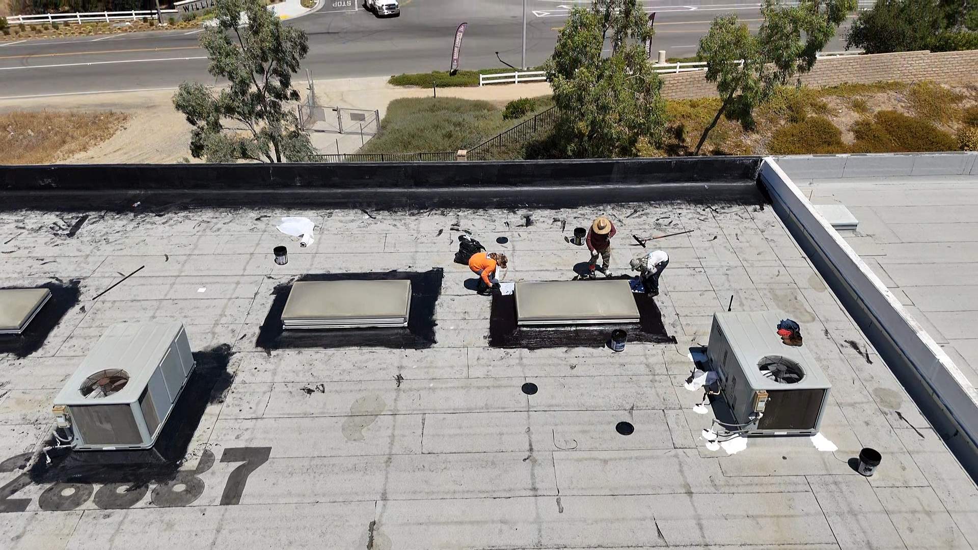 Project in Valencia by Shark Commercial Roofing Systems