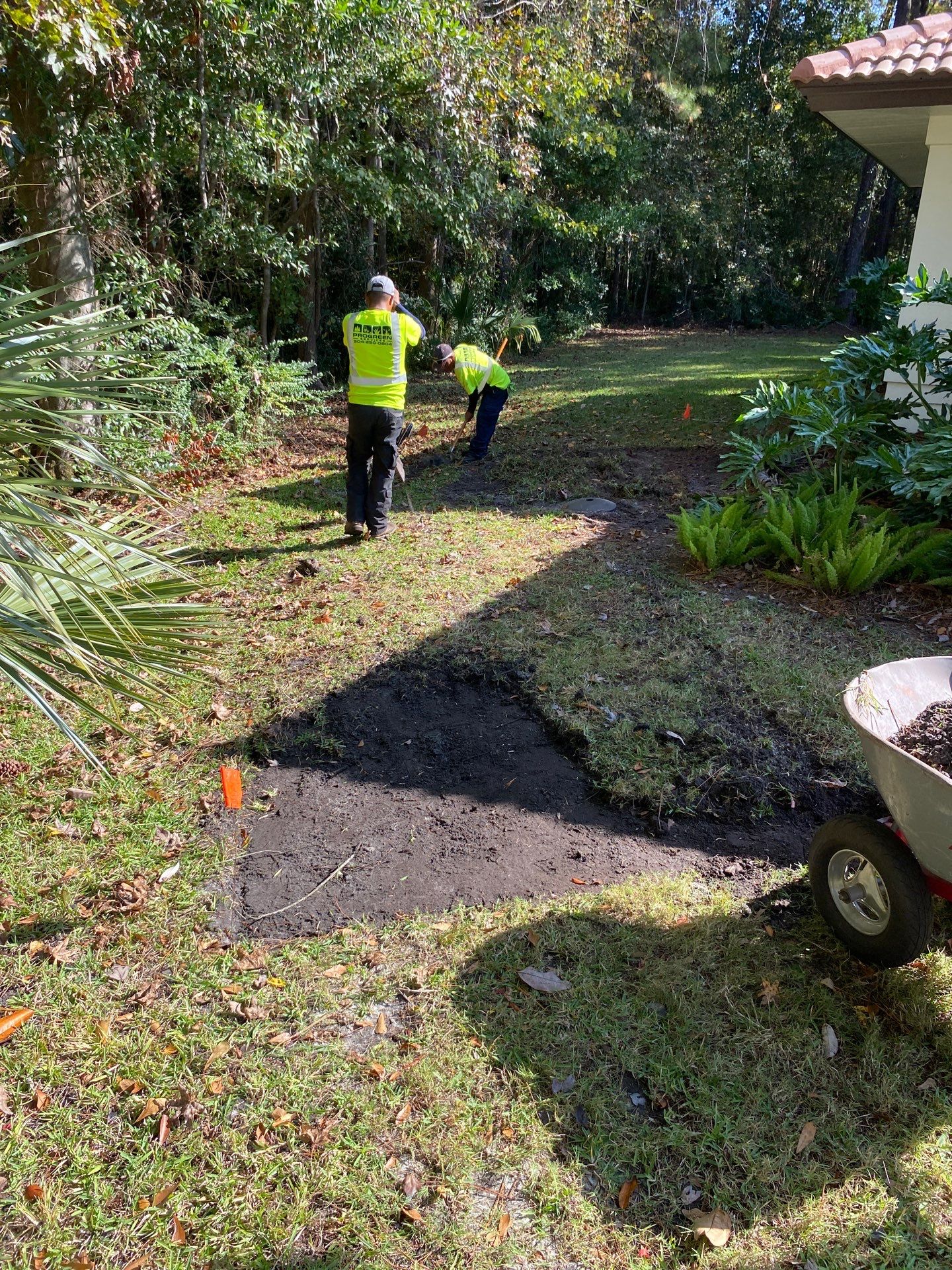 Deerwood Residence | Sod Repair & Mulch Installation  by ProGreen Services