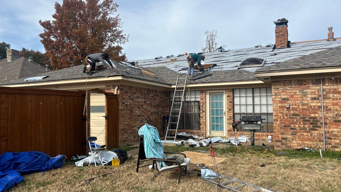 Residential Roofing Installation using IKO Dynasty class 3 hail resistant shingles by Becker Roofing and Exteriors